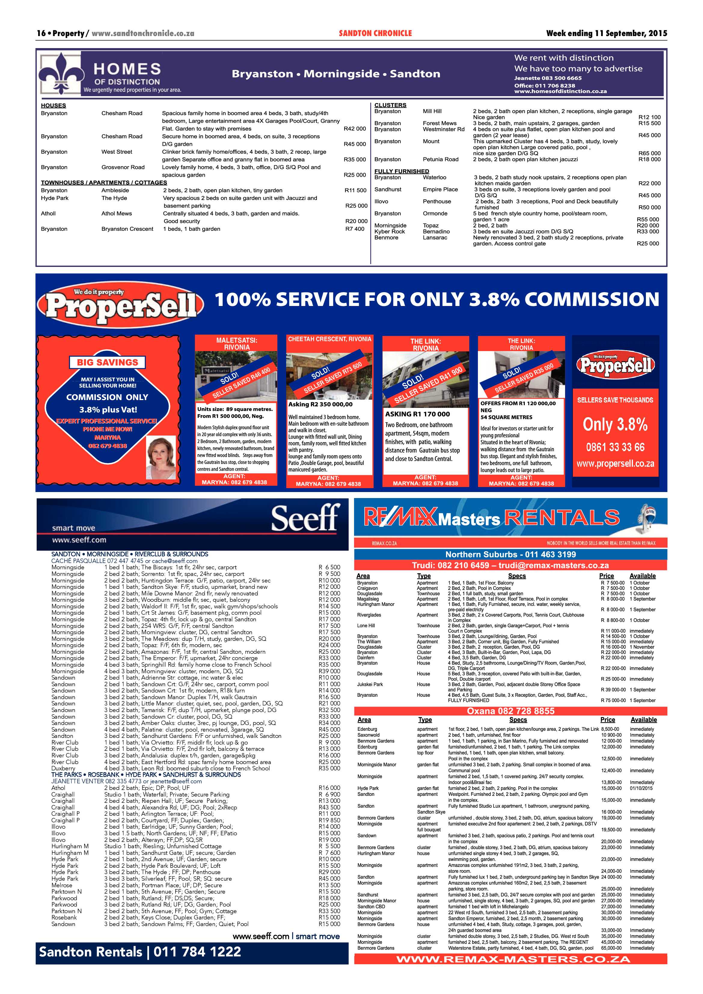 Sandton Chronicle 11 September 2015 page 22