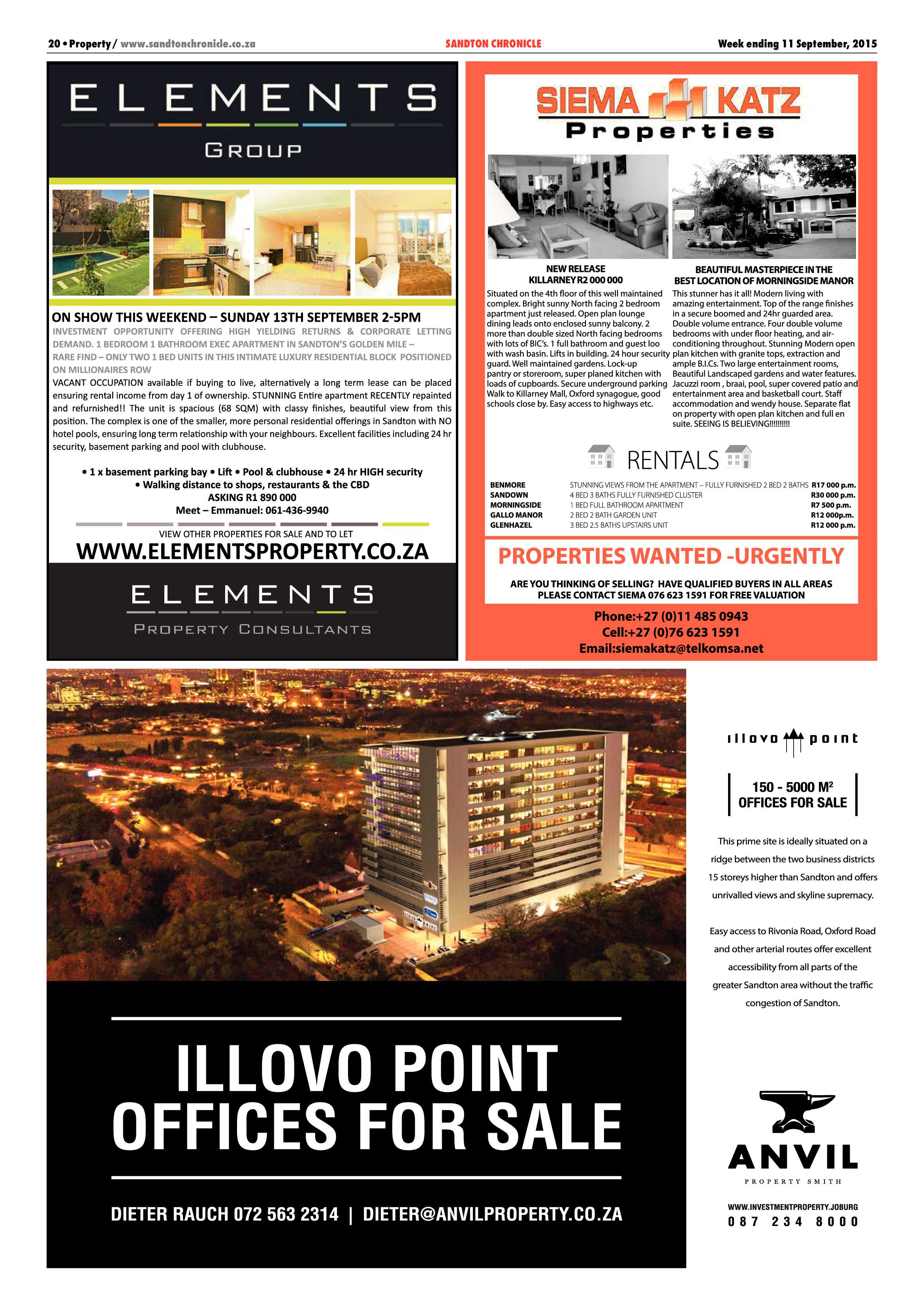 Sandton Chronicle 11 September 2015 page 26