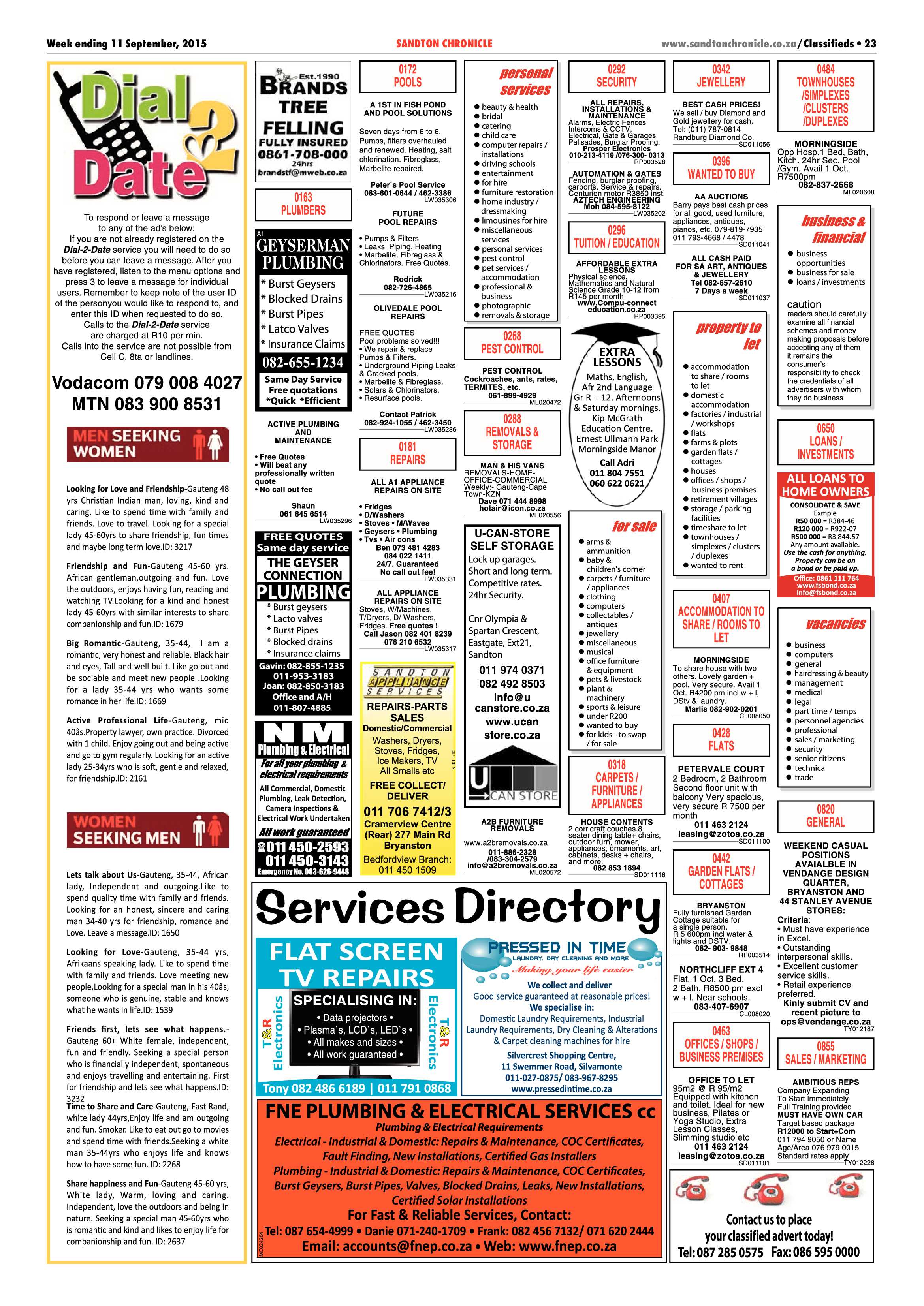 Sandton Chronicle 11 September 2015 page 29
