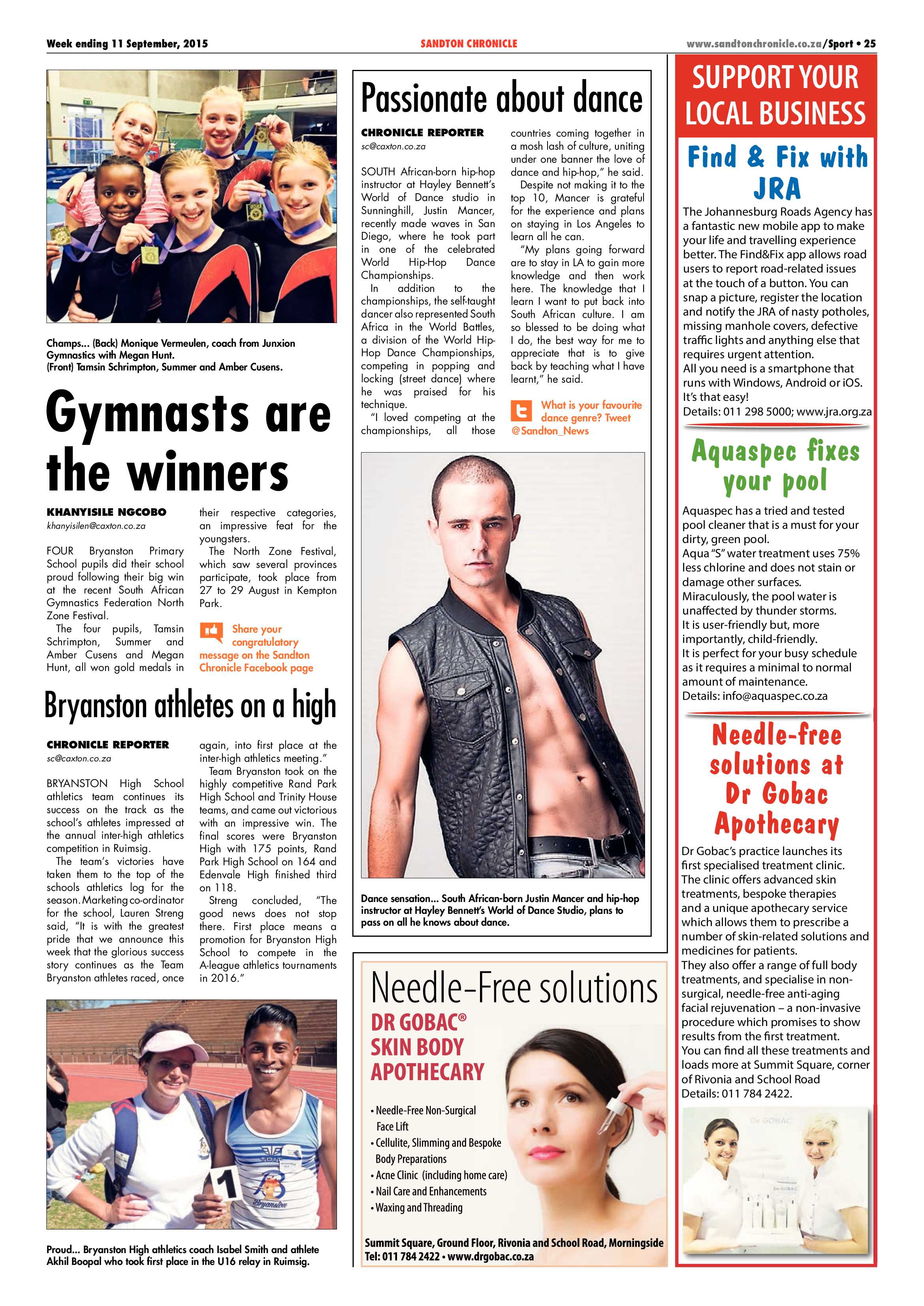 Sandton Chronicle 11 September 2015 page 31