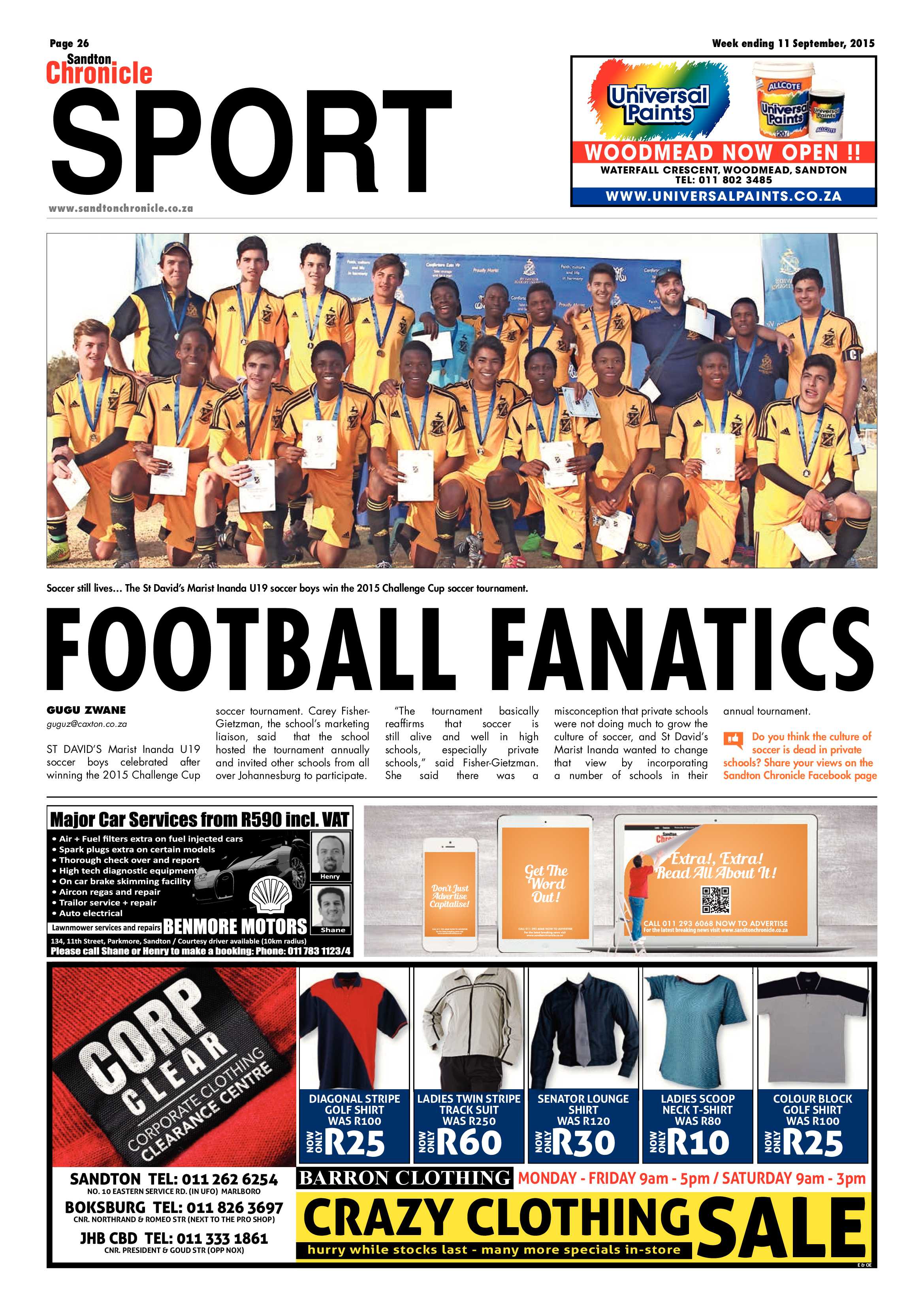 Sandton Chronicle 11 September 2015 page 32