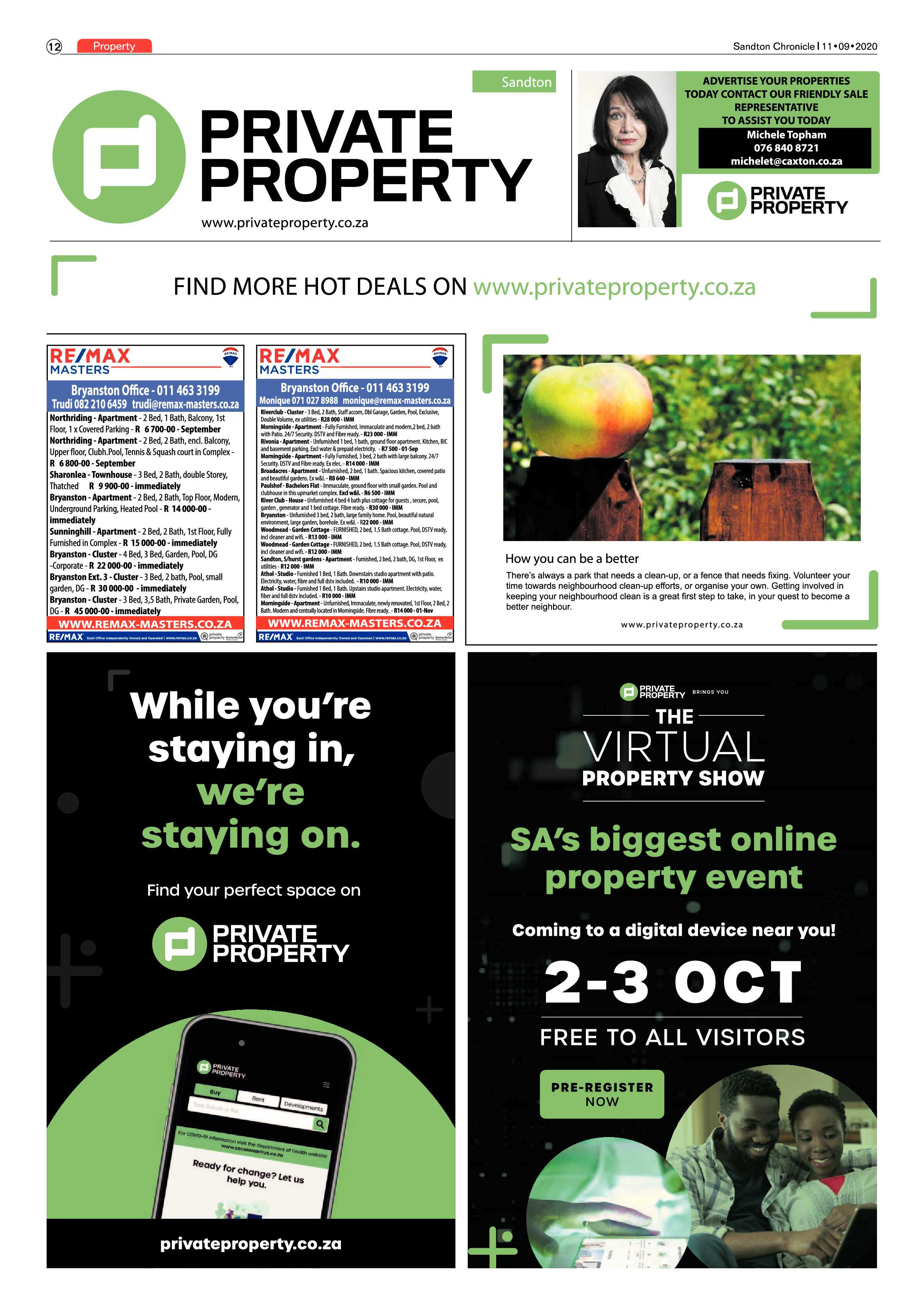 Sandton Chronicle 11 September 2020 page 12