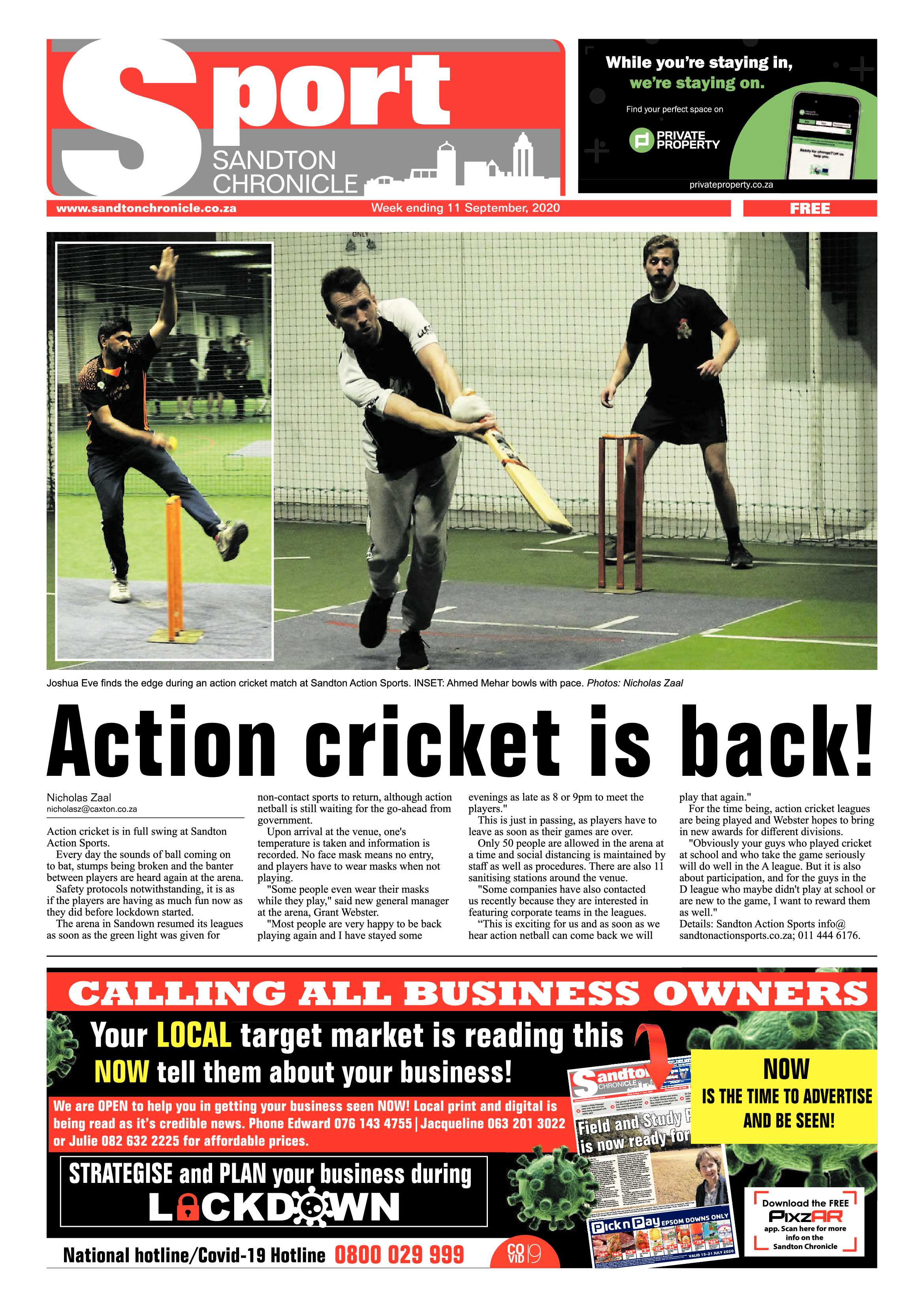 Sandton Chronicle 11 September 2020 page 16