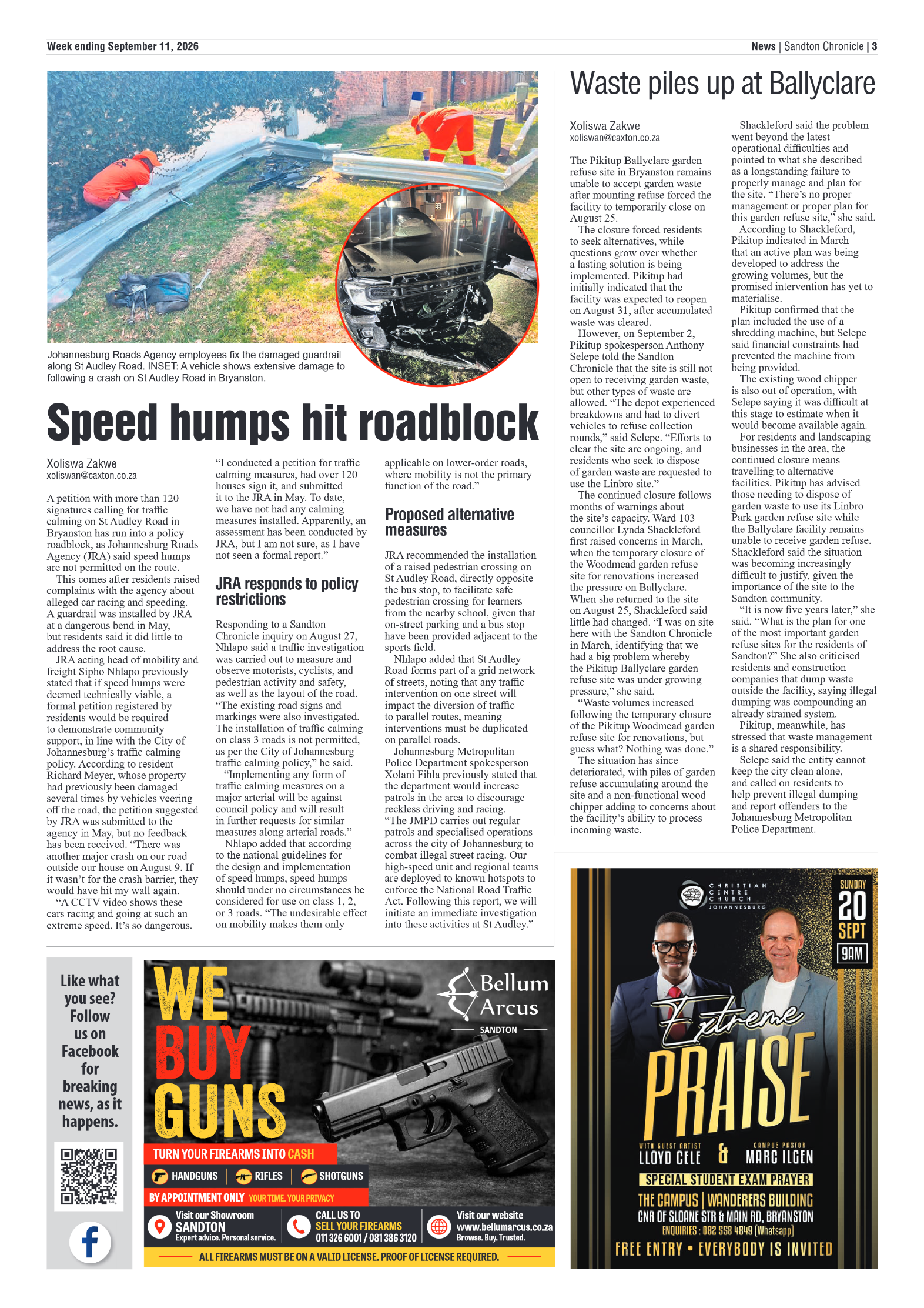 Sandton Chronicle 11 September 2026 page 3