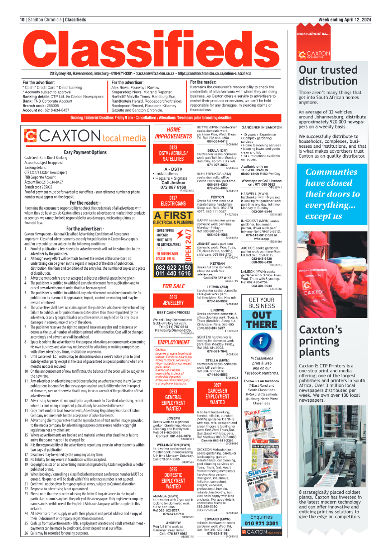 Sandton Chronicle 12 April 2024 page 10