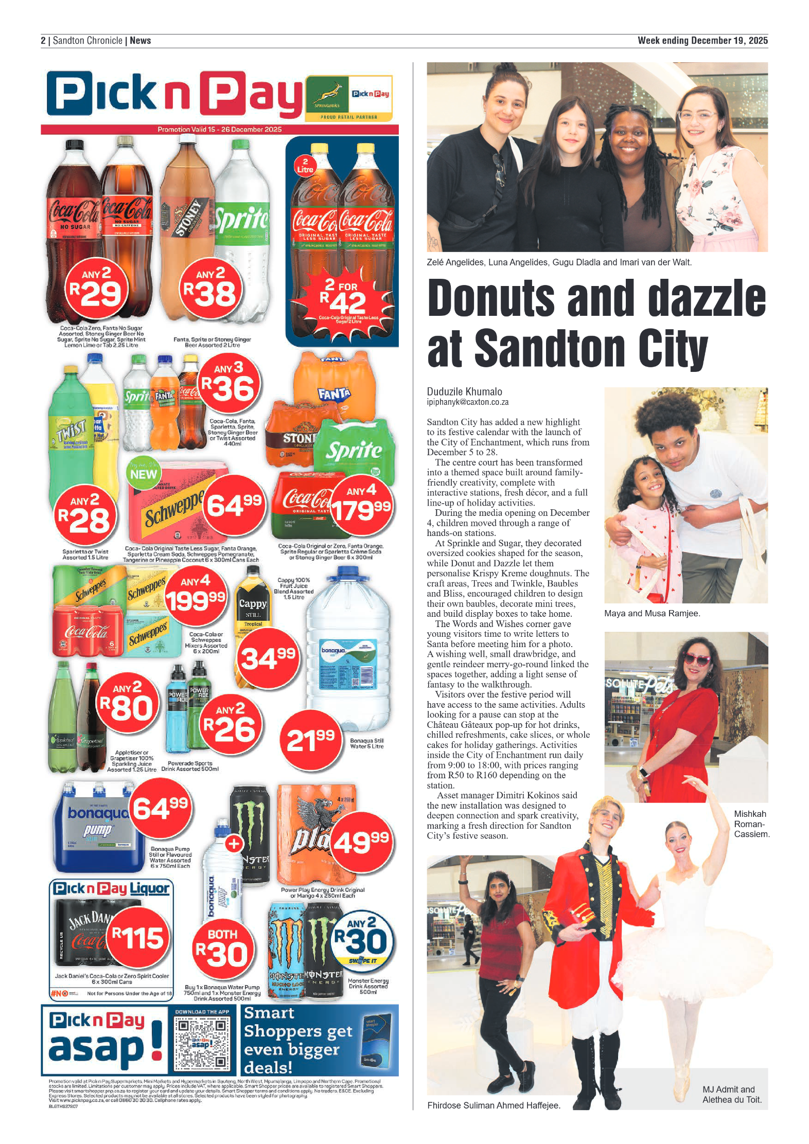 Sandton Chronicle 19 December 2025 page 2