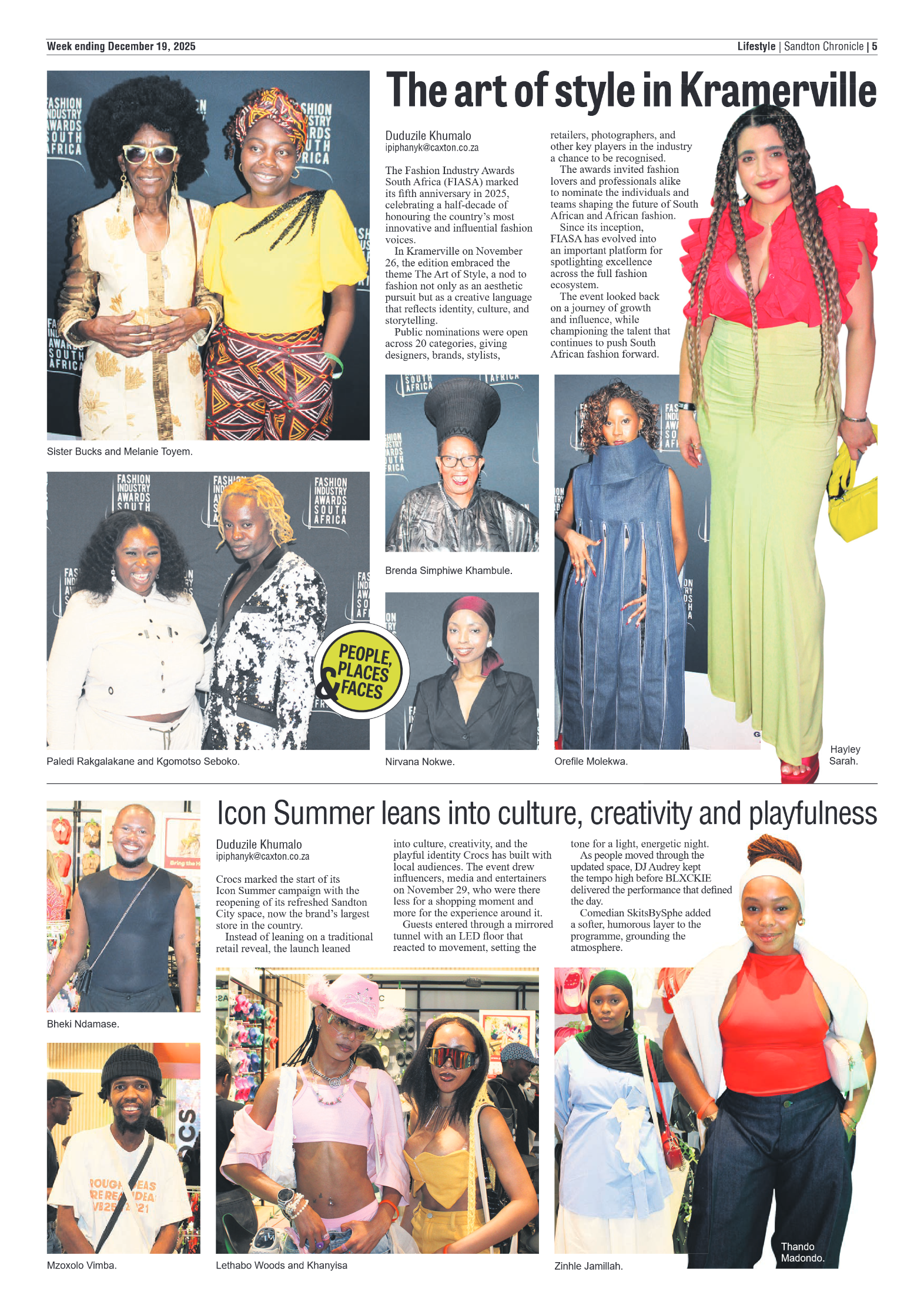 Sandton Chronicle 19 December 2025 page 5