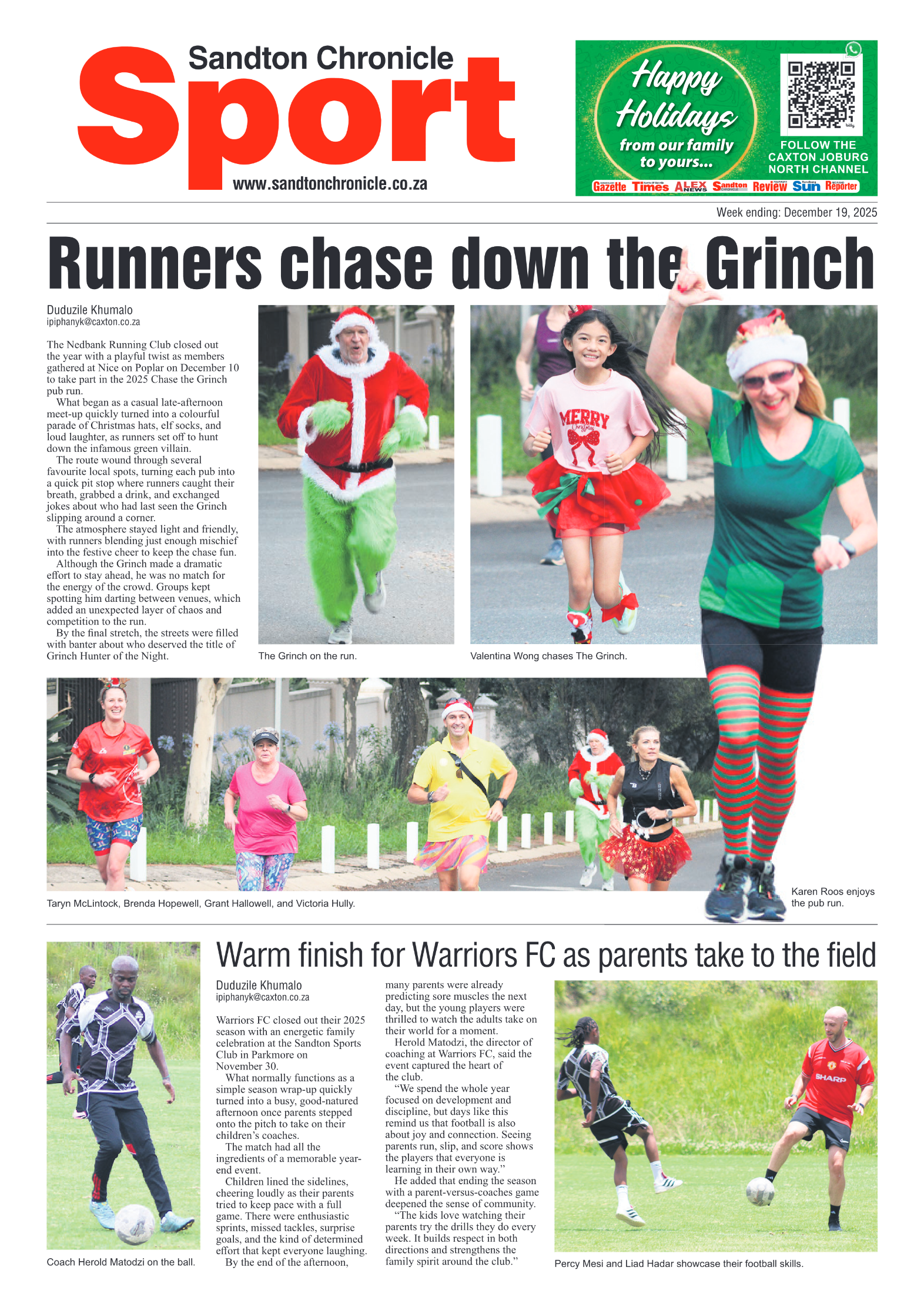 Sandton Chronicle 19 December 2025 page 8
