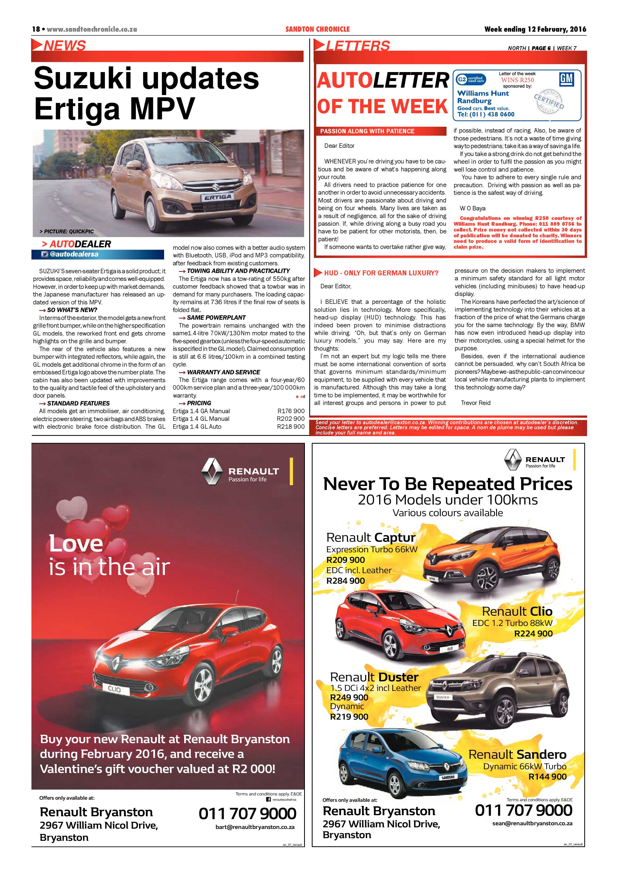 Sandton Chronicle 12 February 2016 page 18