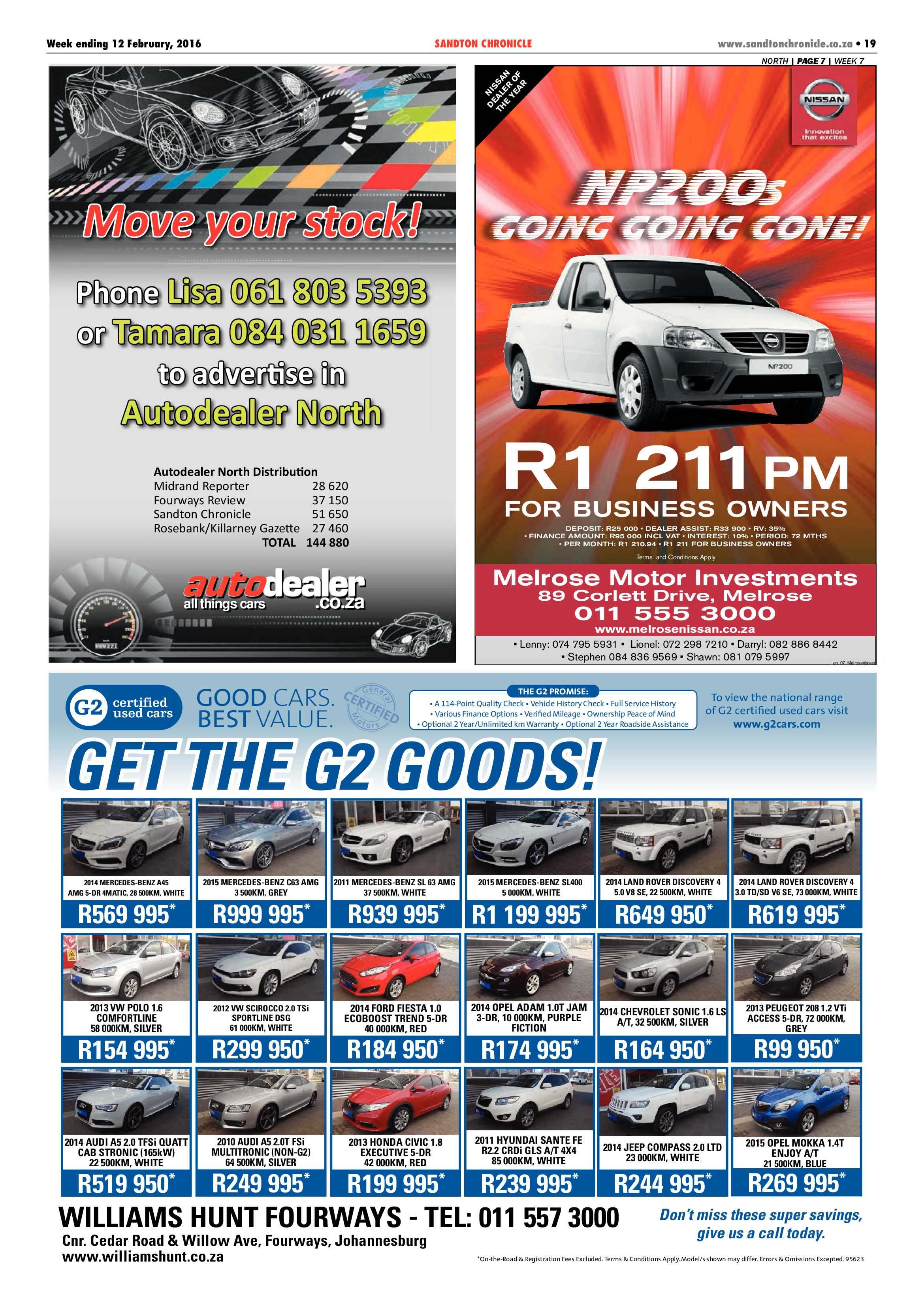 Sandton Chronicle 12 February 2016 page 19