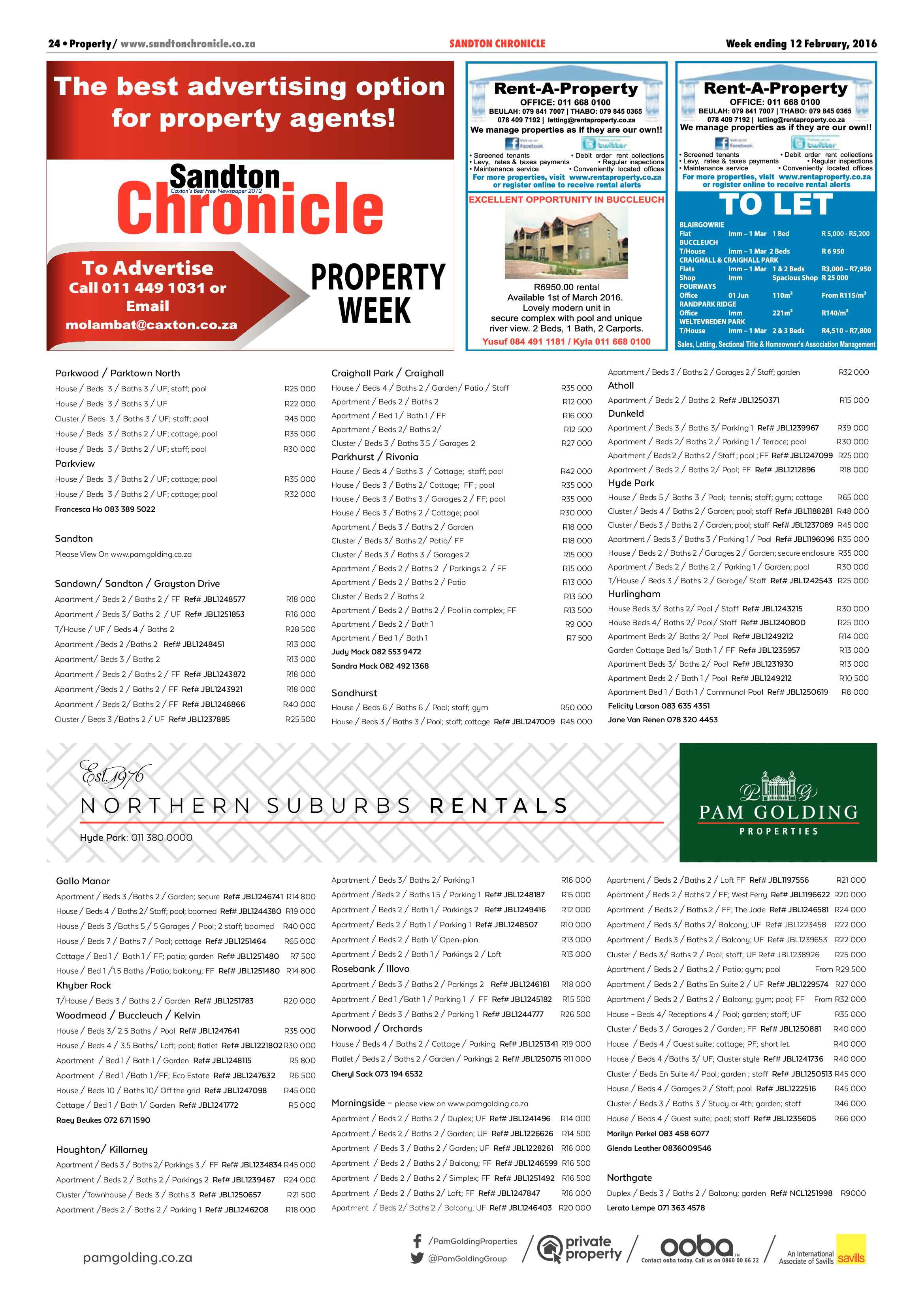 Sandton Chronicle 12 February 2016 page 24