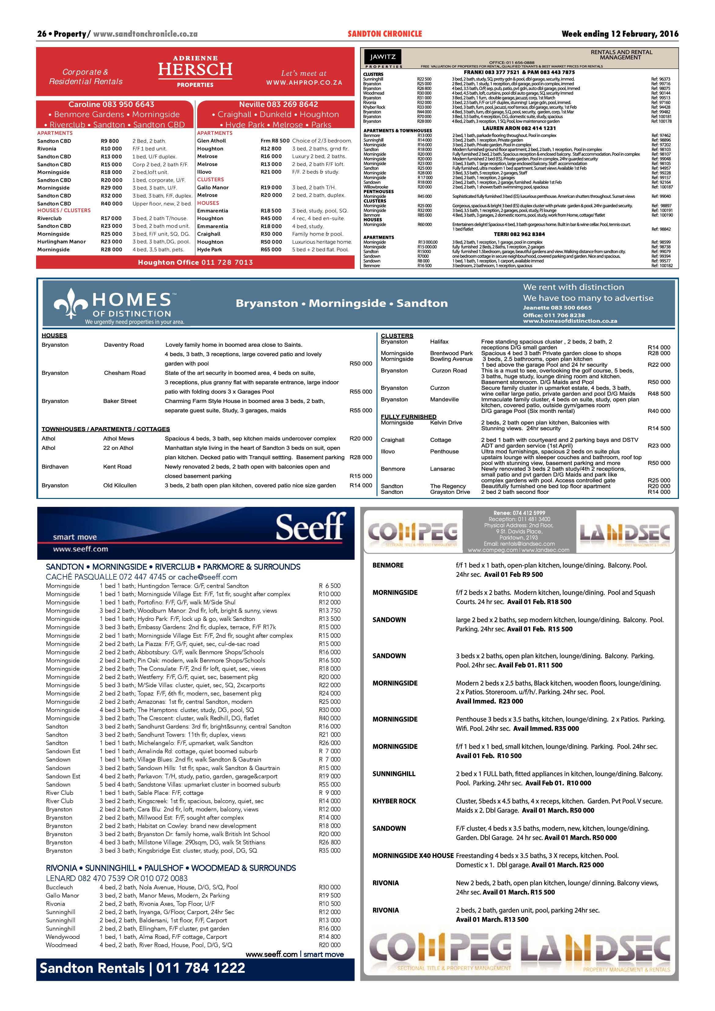 Sandton Chronicle 12 February 2016 page 26