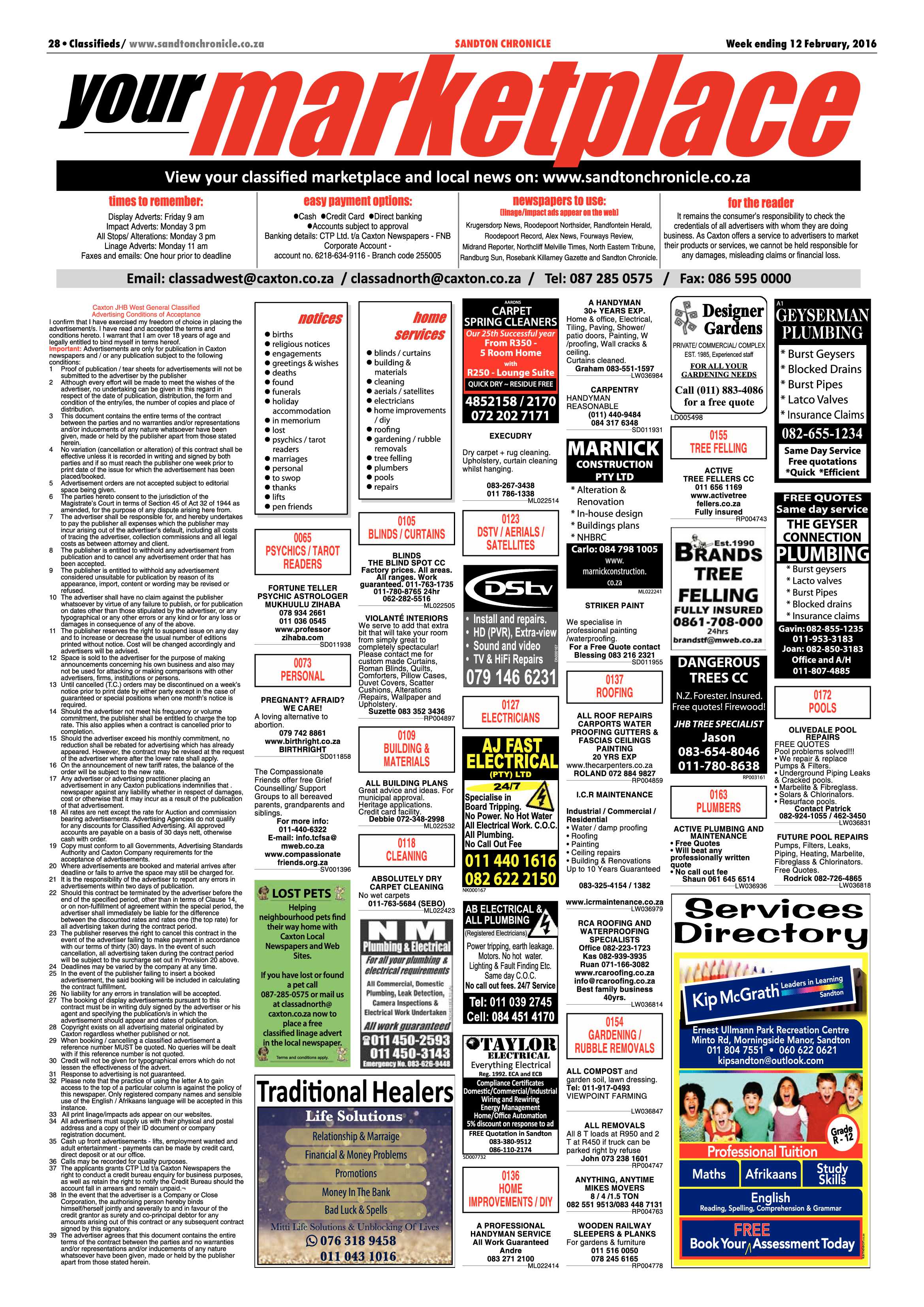 Sandton Chronicle 12 February 2016 page 28