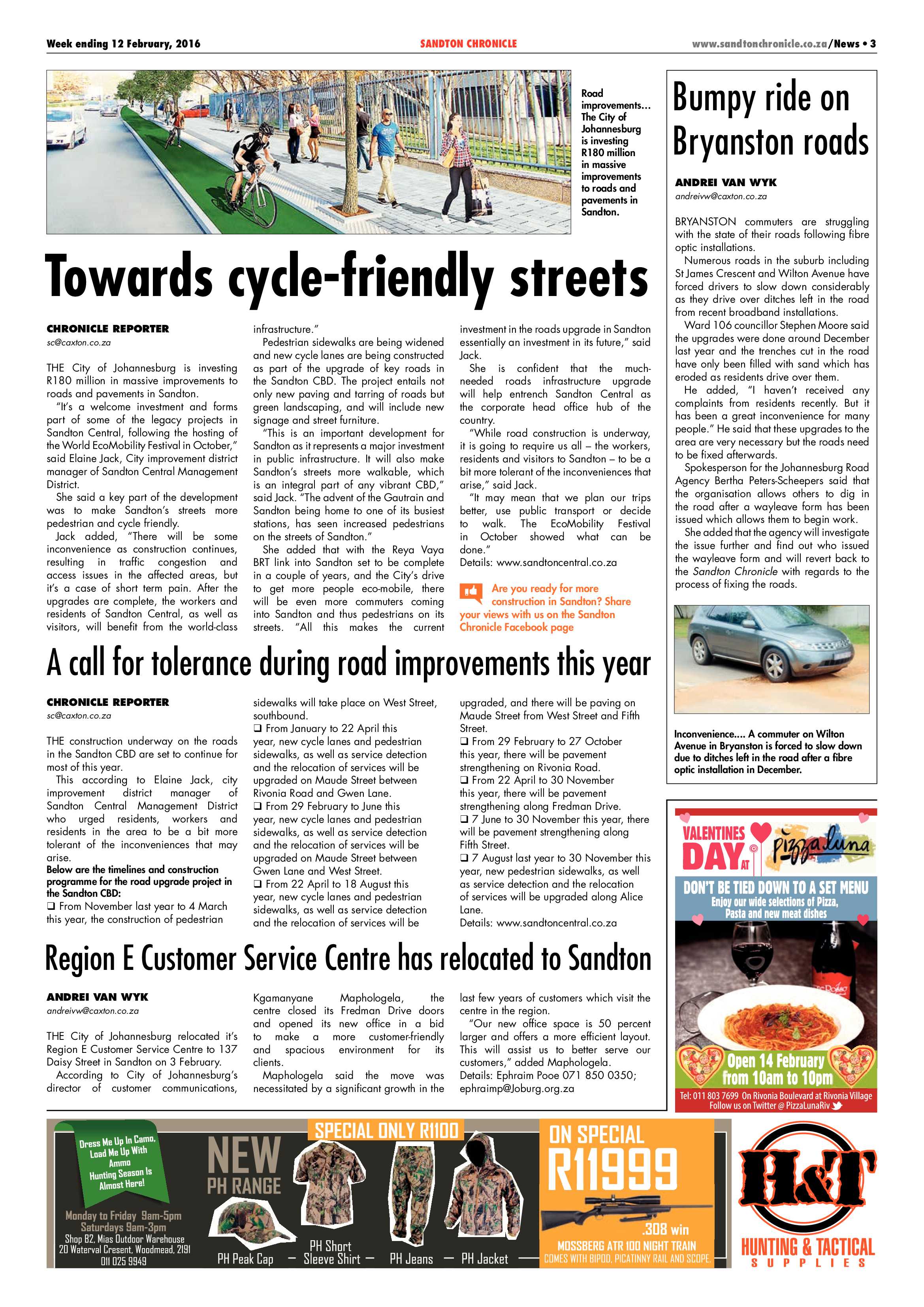 Sandton Chronicle 12 February 2016 page 3