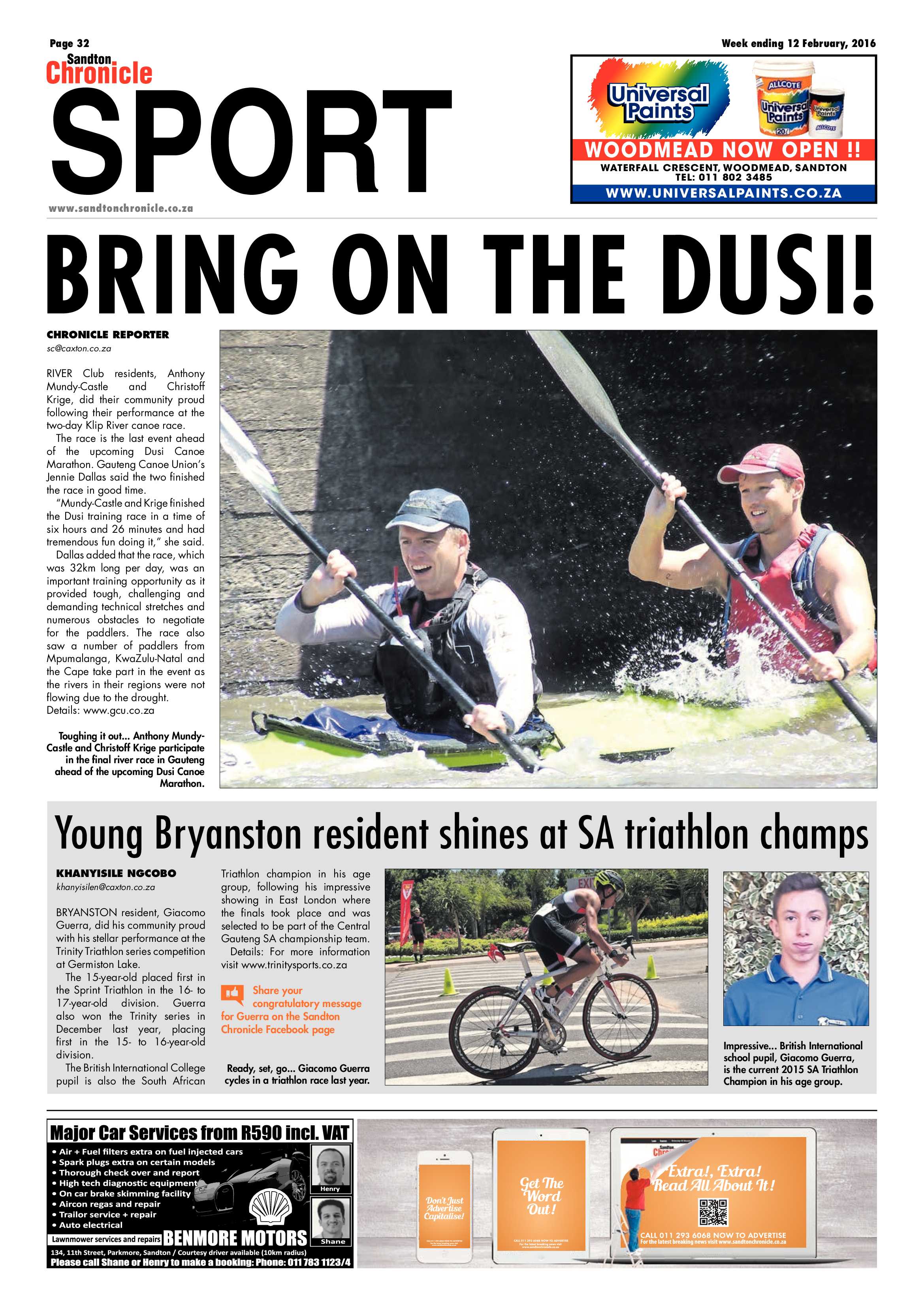 Sandton Chronicle 12 February 2016 page 32