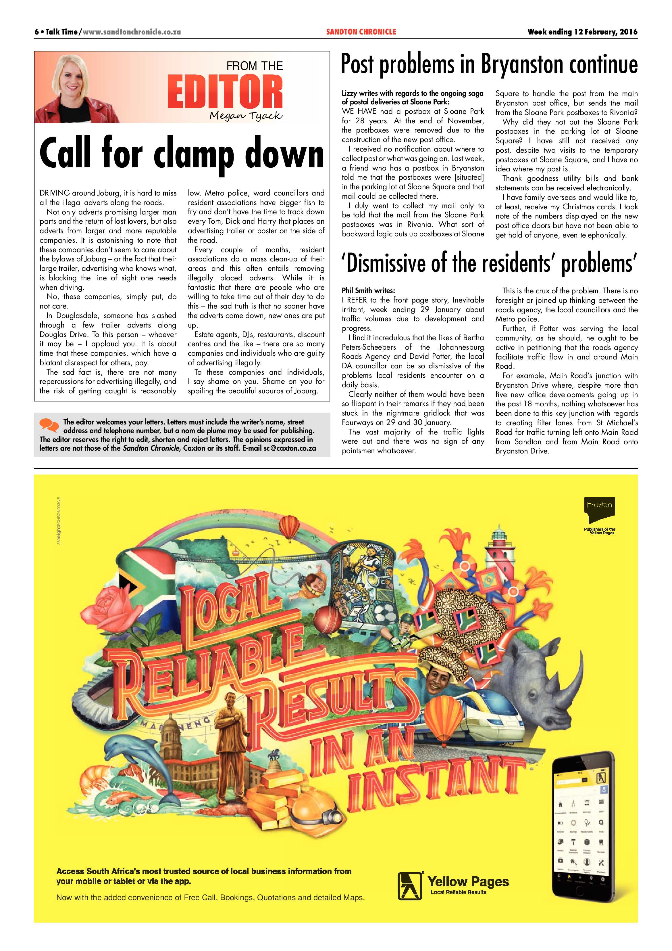 Sandton Chronicle 12 February 2016 page 6