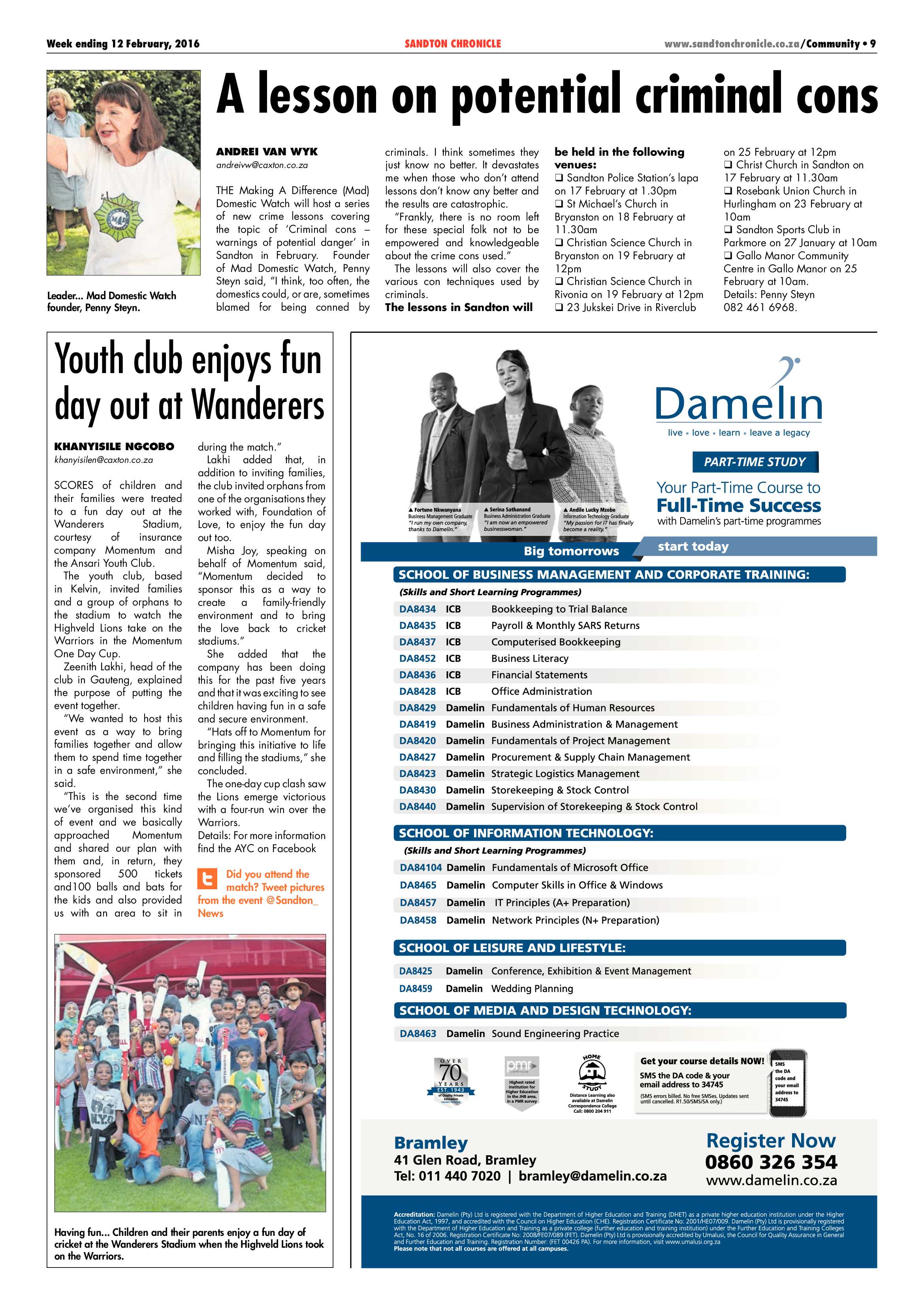 Sandton Chronicle 12 February 2016 page 9