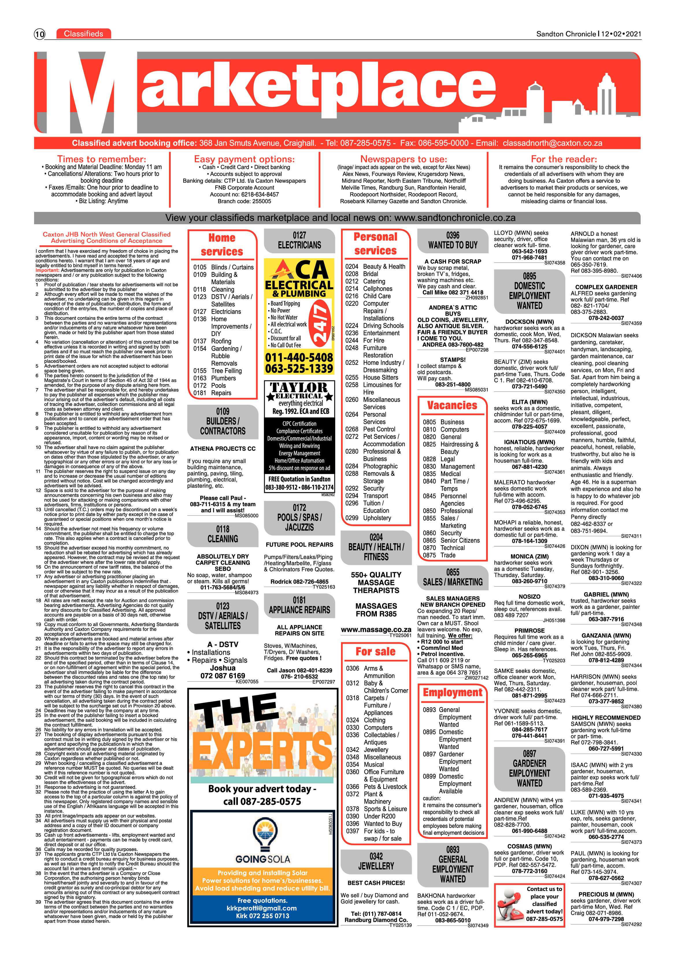 Sandton Chronicle 12 February 2021 page 10