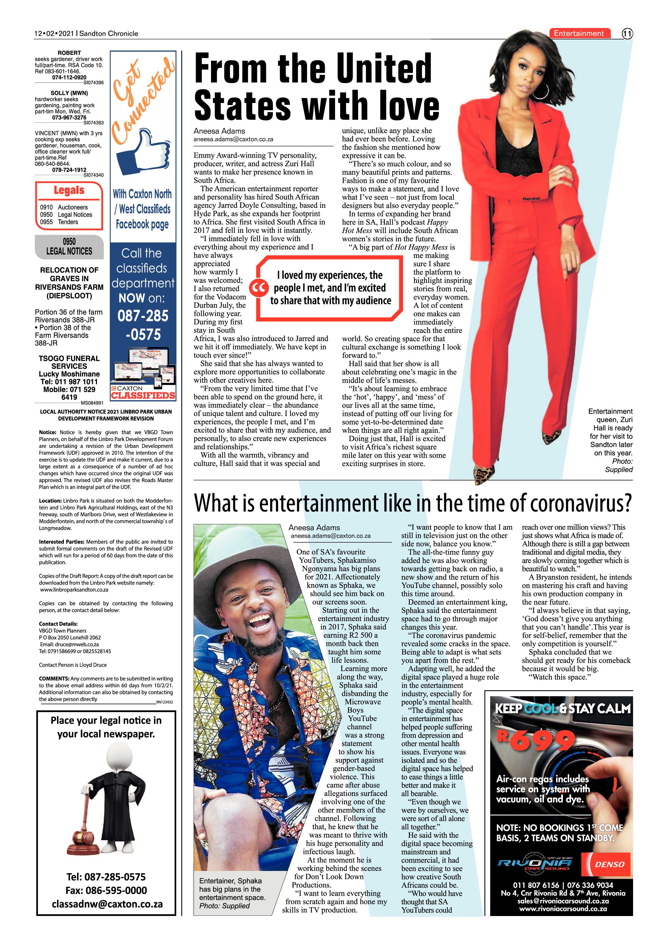 Sandton Chronicle 12 February 2021 page 11