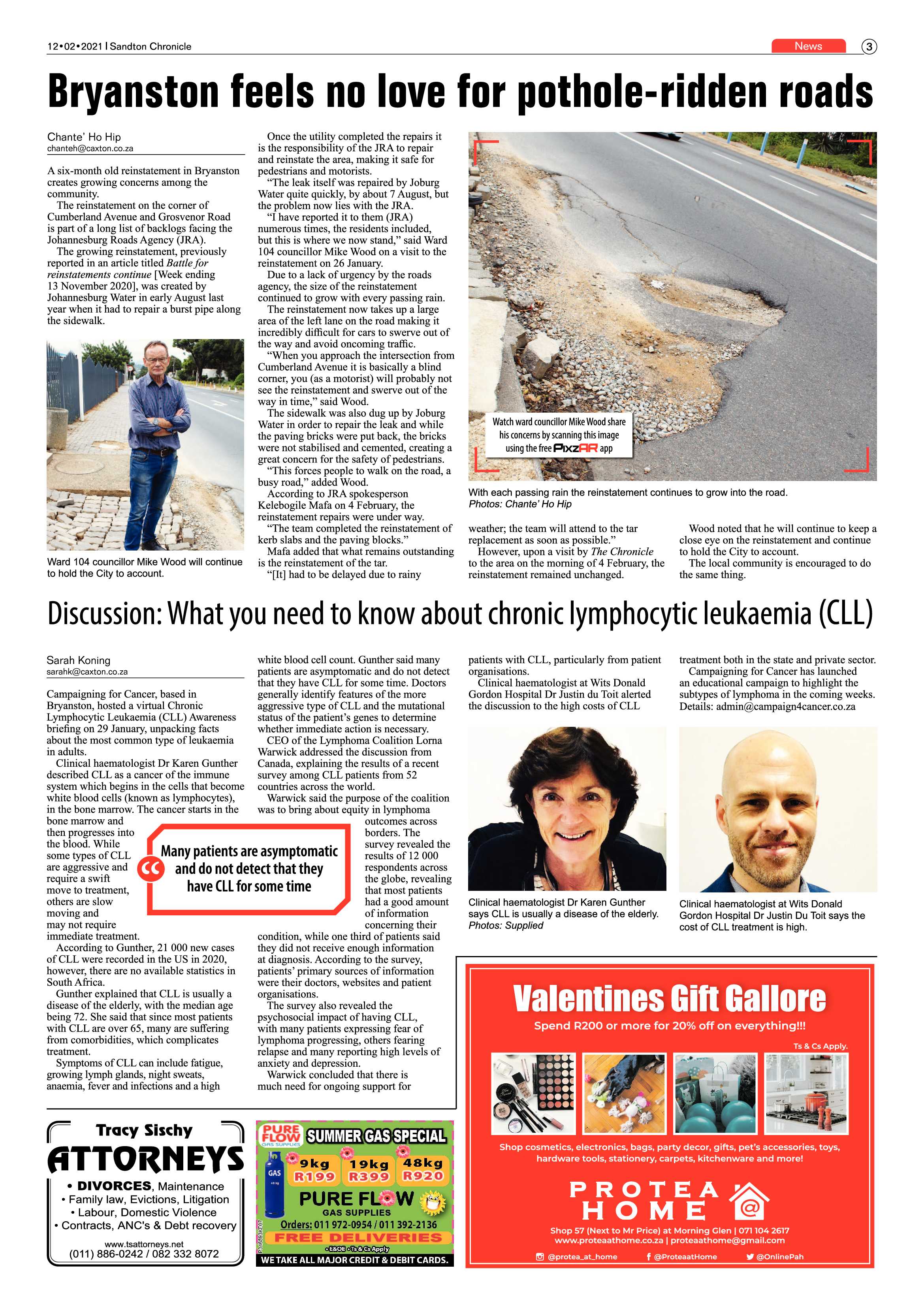 Sandton Chronicle 12 February 2021 page 3