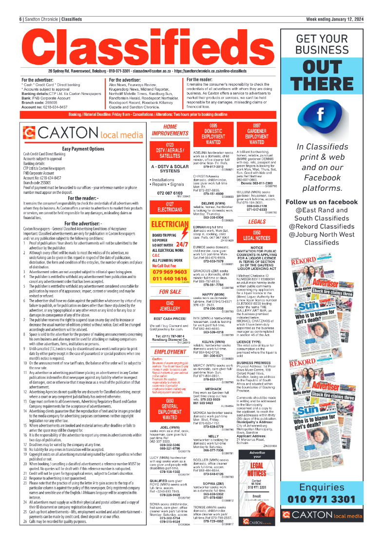 Sandton Chronicle 12 January 2024 page 6