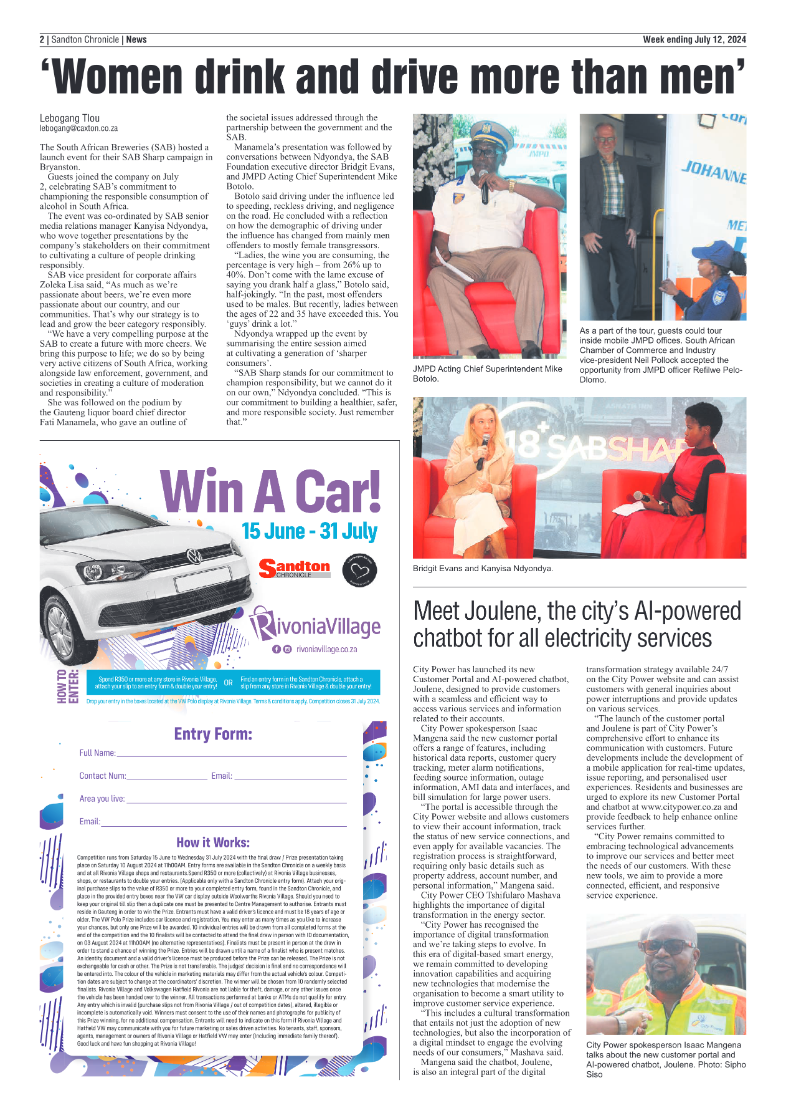 Sandton Chronicle 12 July 2024 page 2