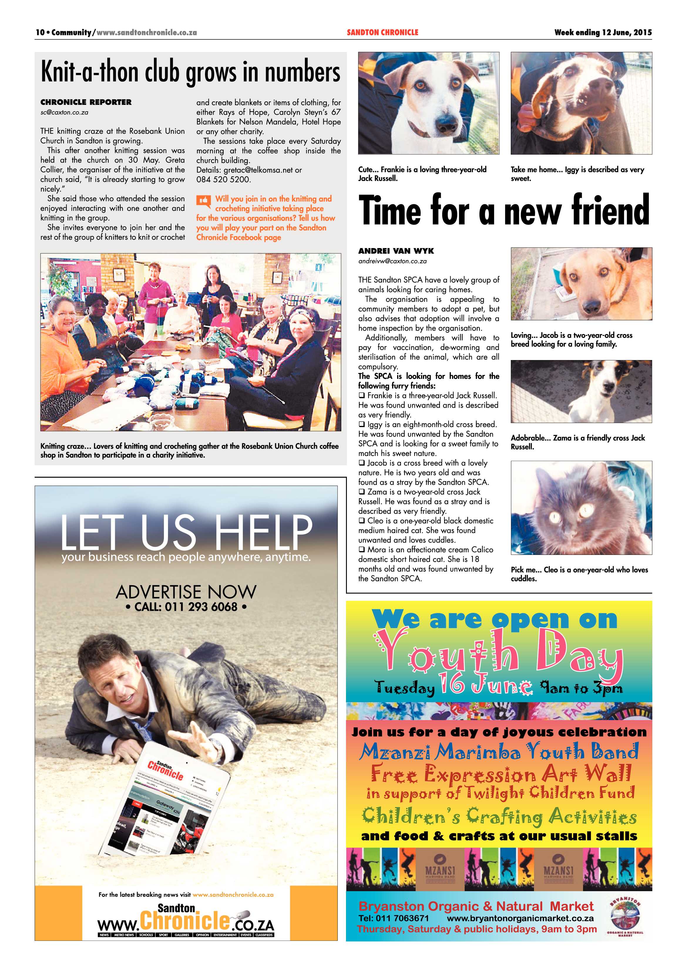 Sandton Chronicle 12 June 2015 page 10