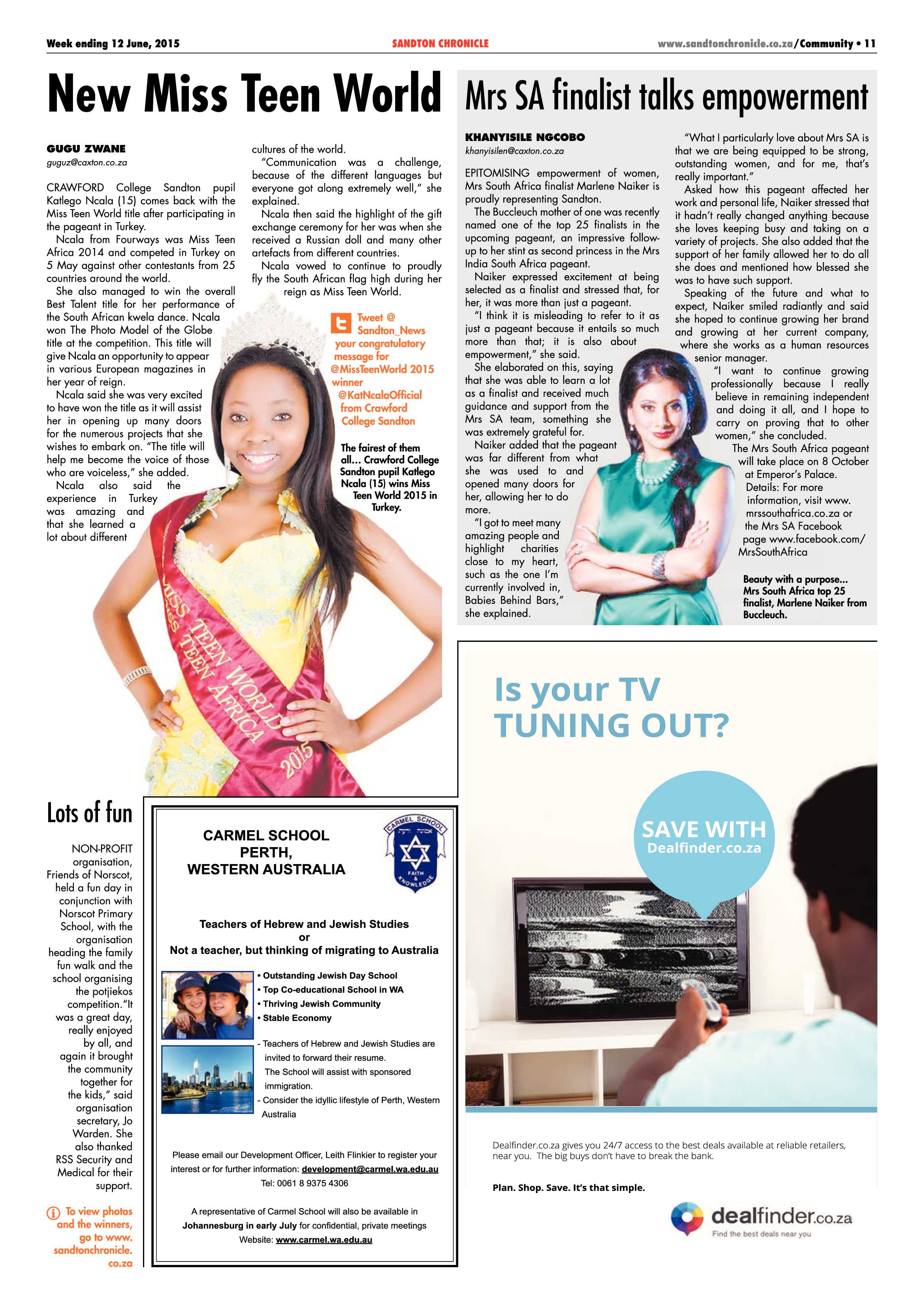 Sandton Chronicle 12 June 2015 page 11