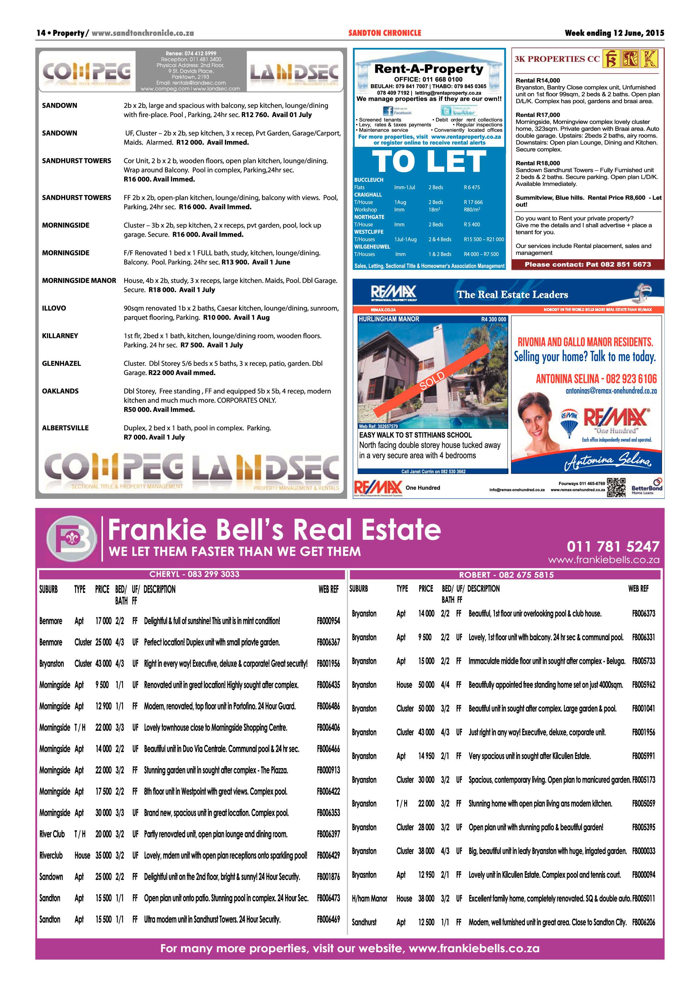 Sandton Chronicle 12 June 2015 page 22