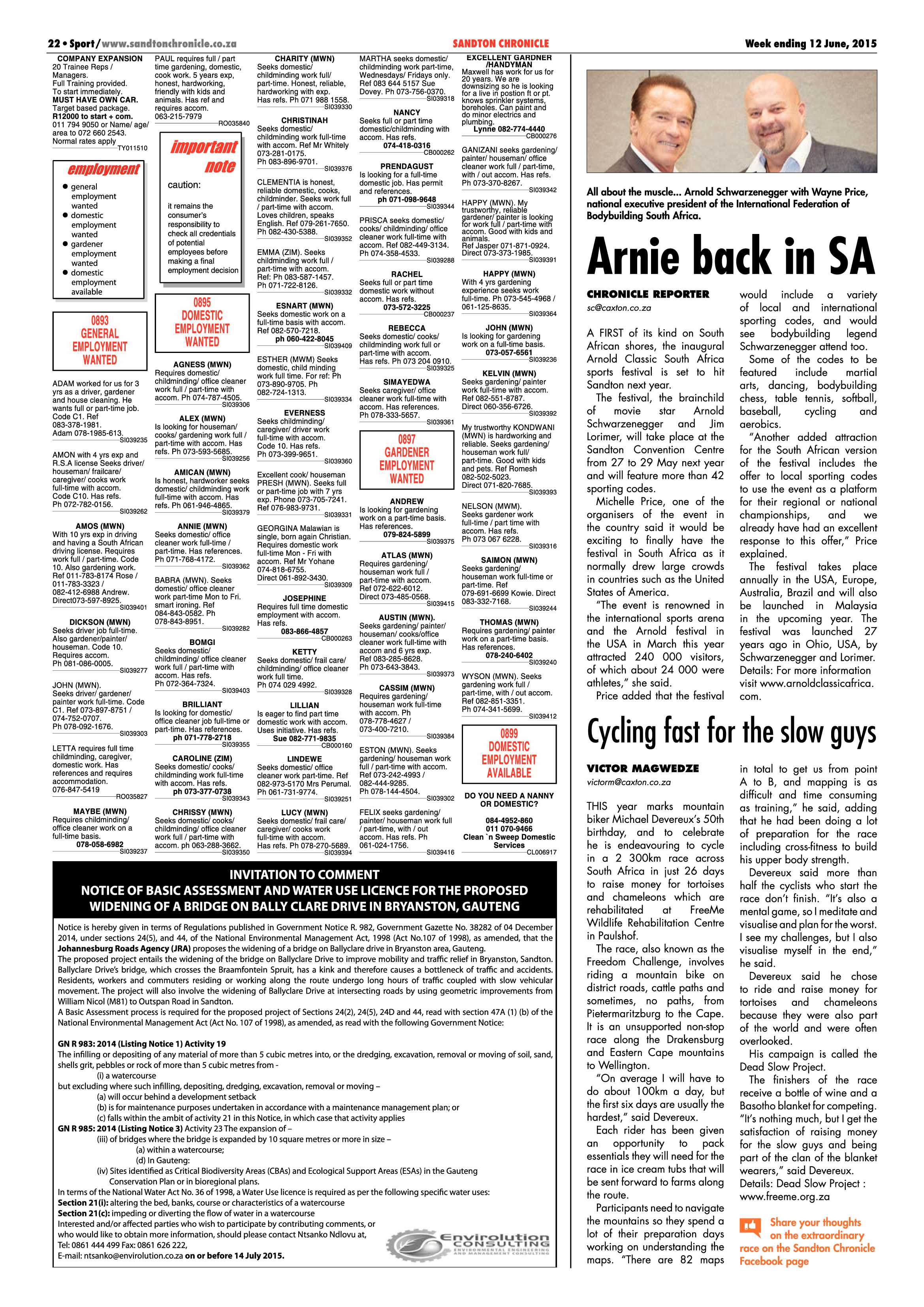 Sandton Chronicle 12 June 2015 page 30