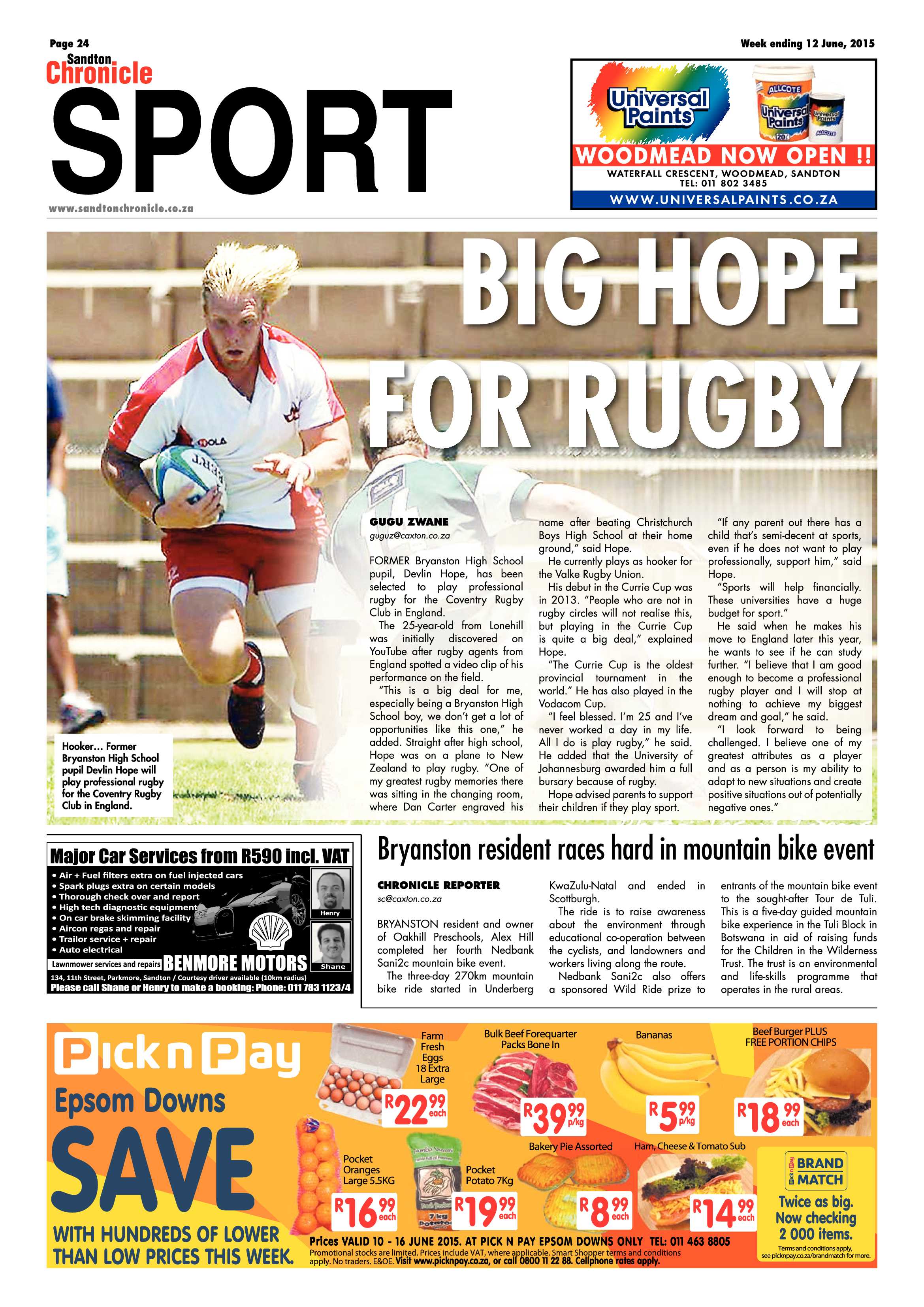 Sandton Chronicle 12 June 2015 page 32