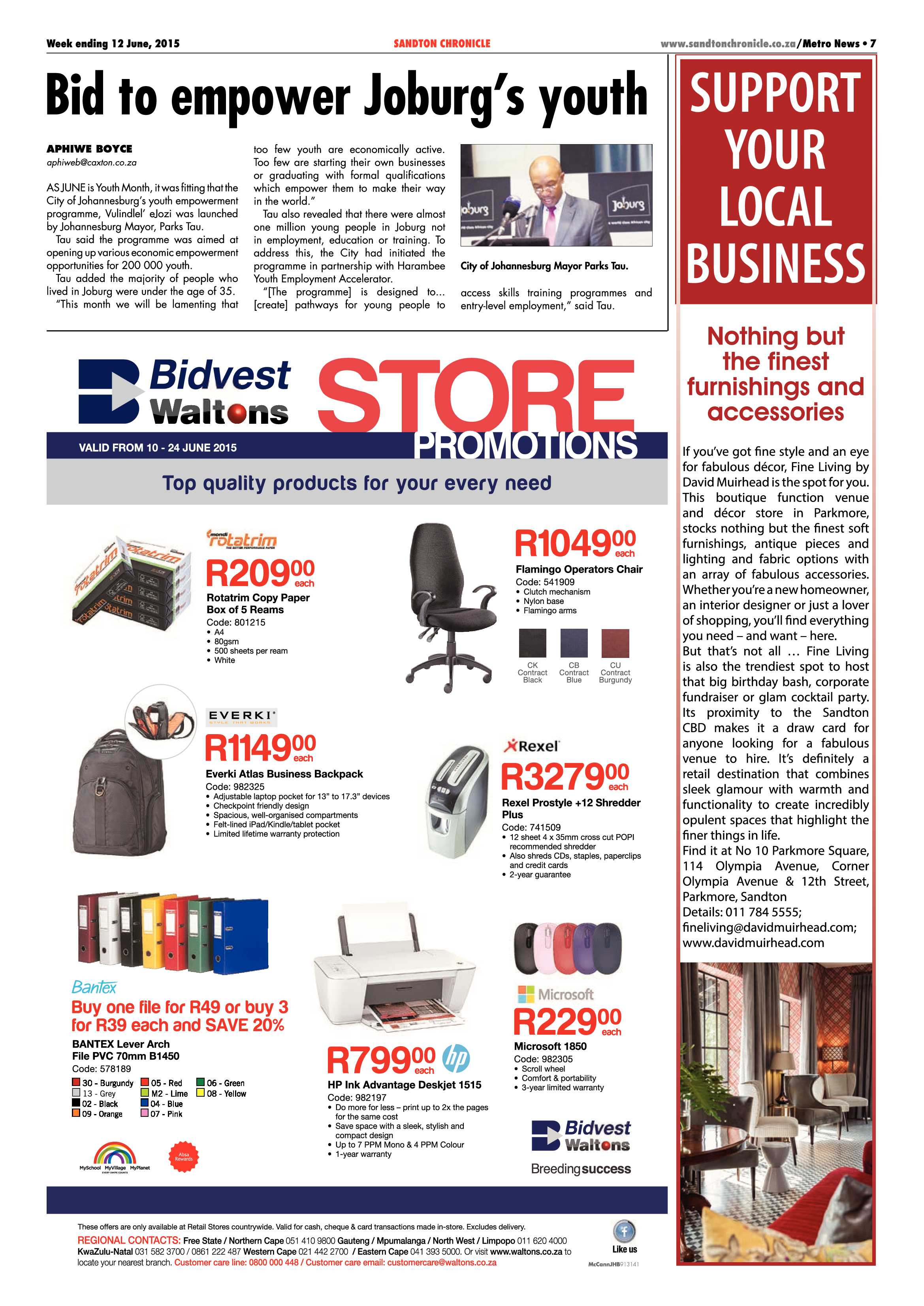 Sandton Chronicle 12 June 2015 page 7