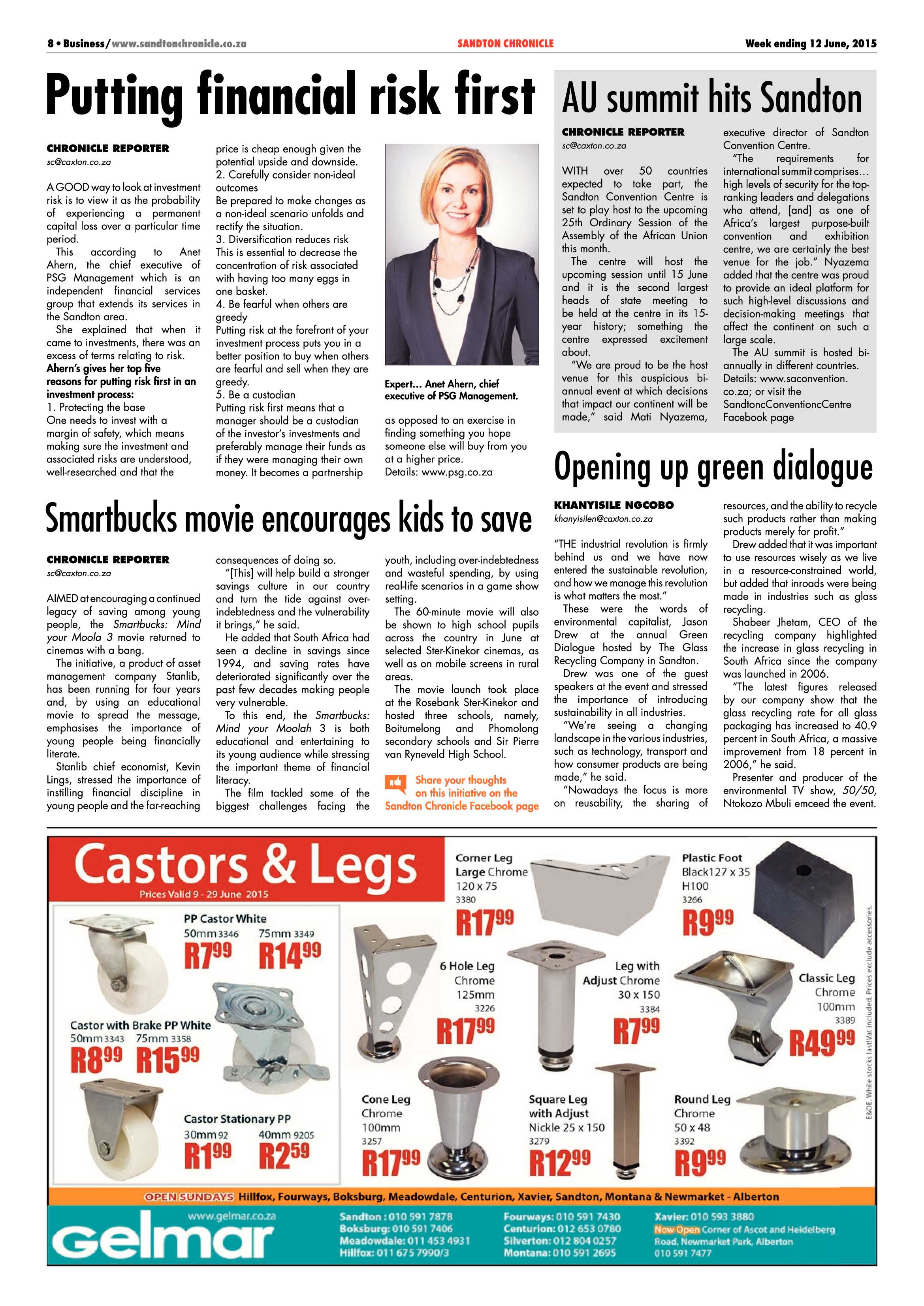 Sandton Chronicle 12 June 2015 page 8