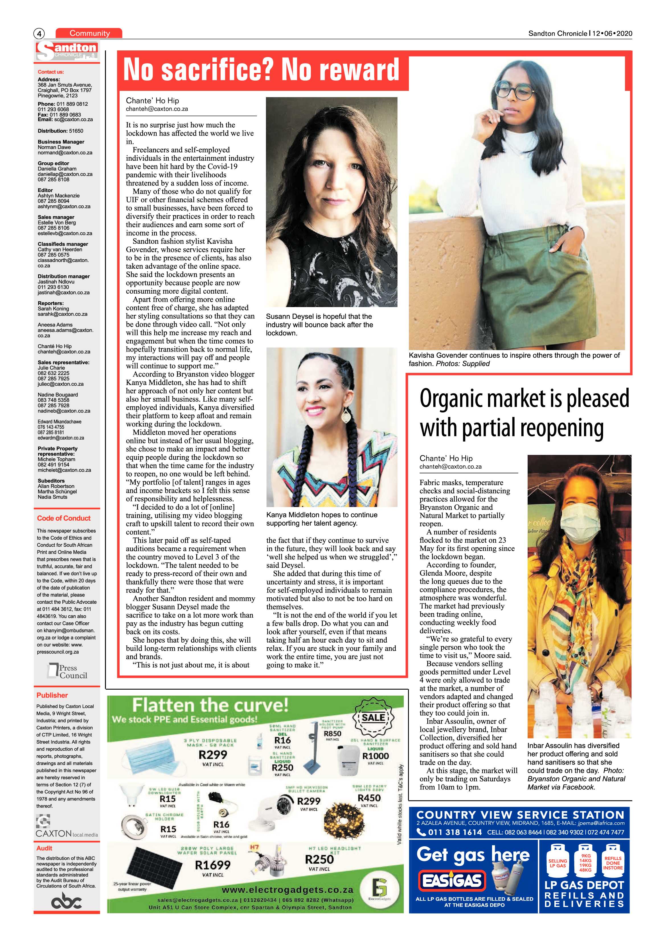 Sandton Chronicle 12 June 2020 page 4