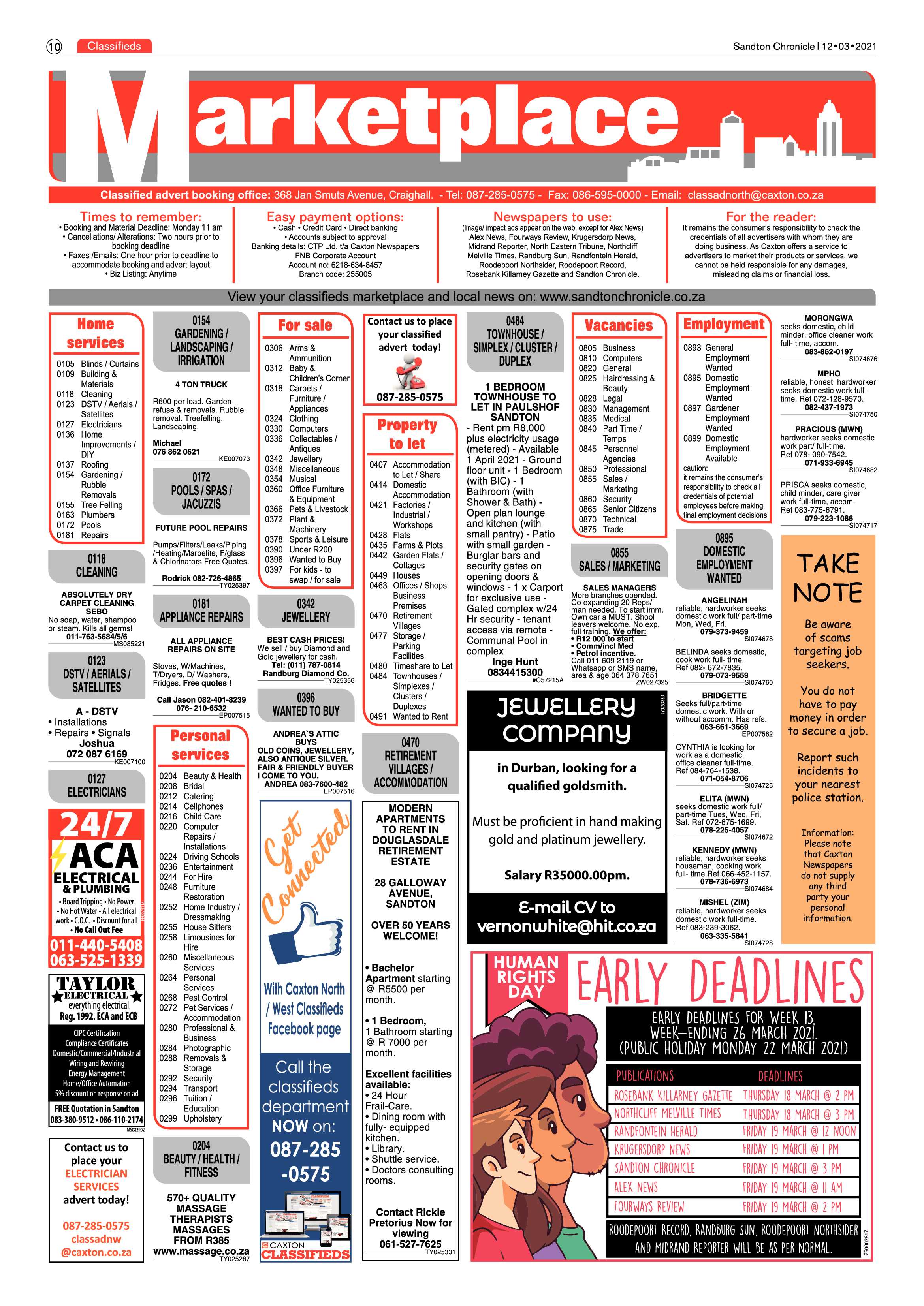 Sandton Chronicle 12 March 2021 page 10