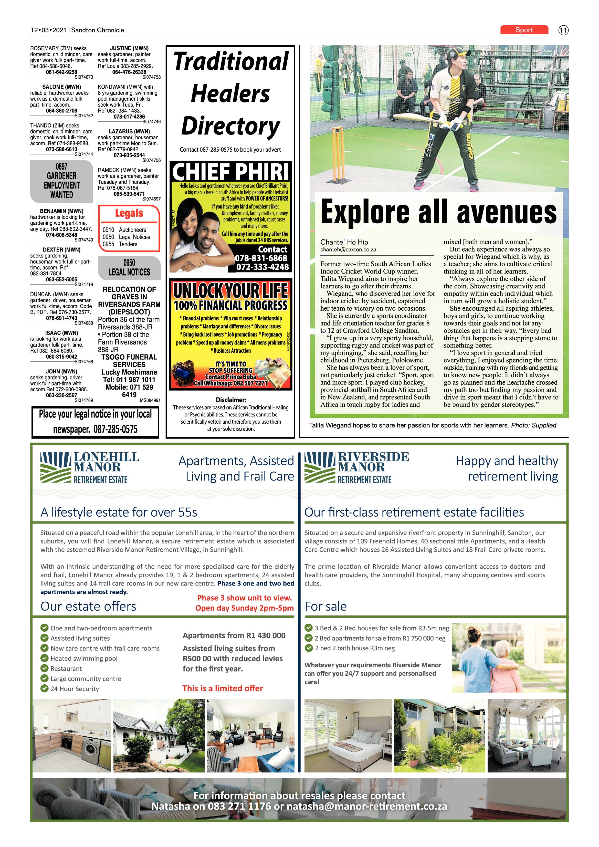 Sandton Chronicle 12 March 2021 page 11