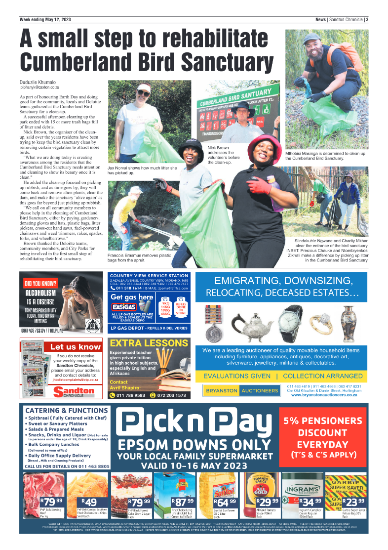 Sandton Chronicle 12 May 2023 page 3