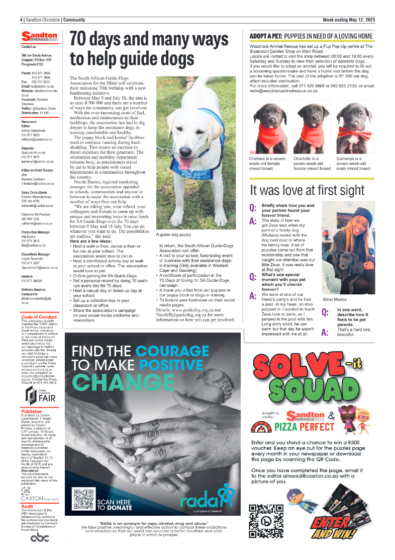Sandton Chronicle 12 May 2023 page 4