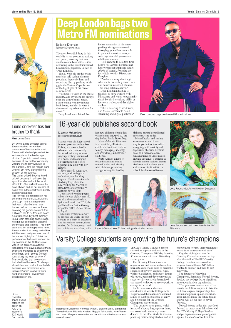 Sandton Chronicle 12 May 2023 page 9