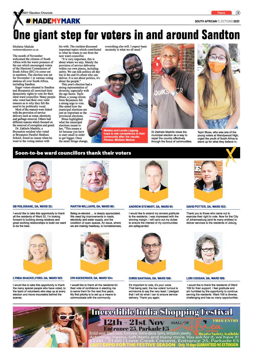 Sandton Chronicle 12 November 2021 page 5