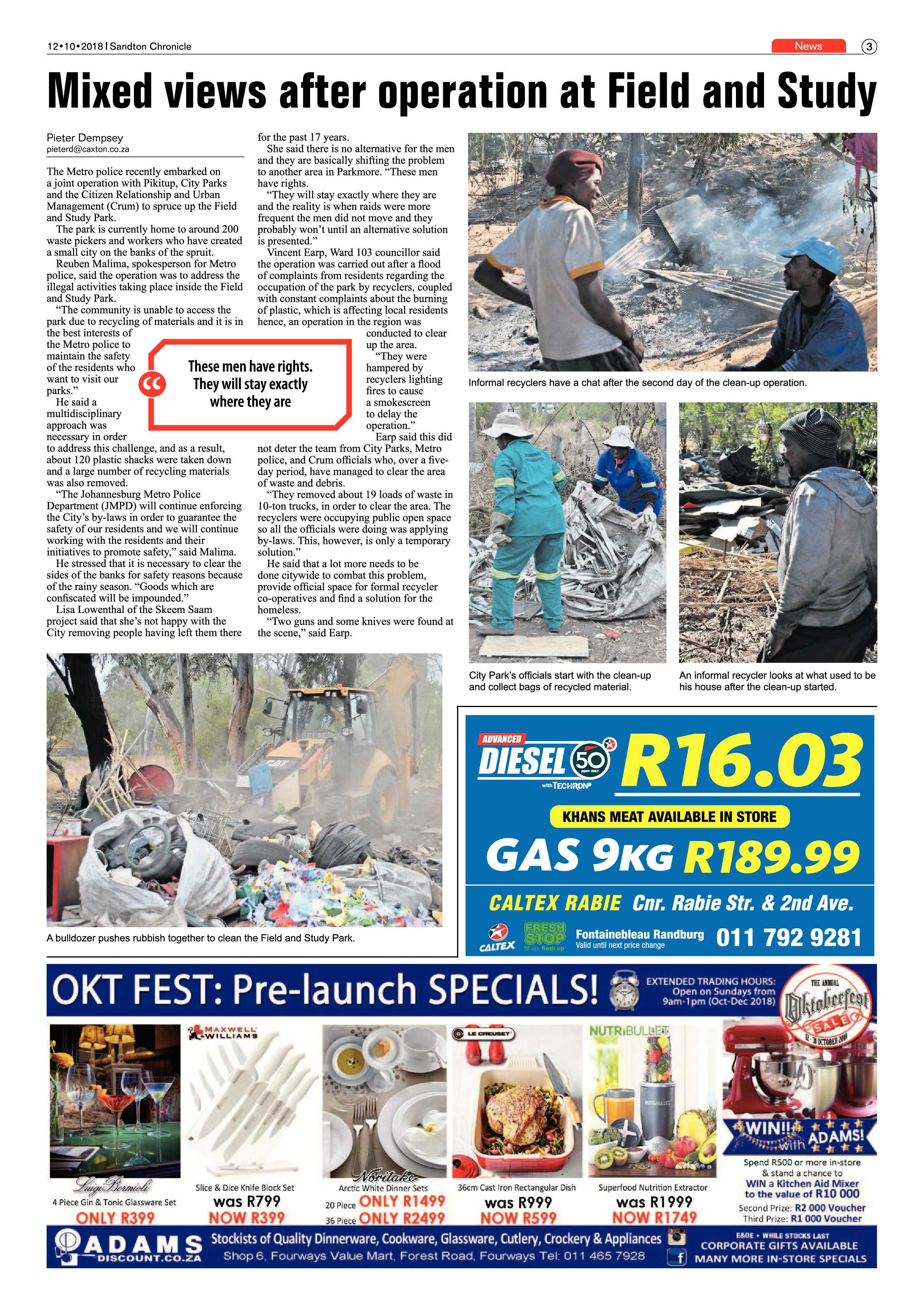 Sandton Chronicle 12 October 2018 page 3
