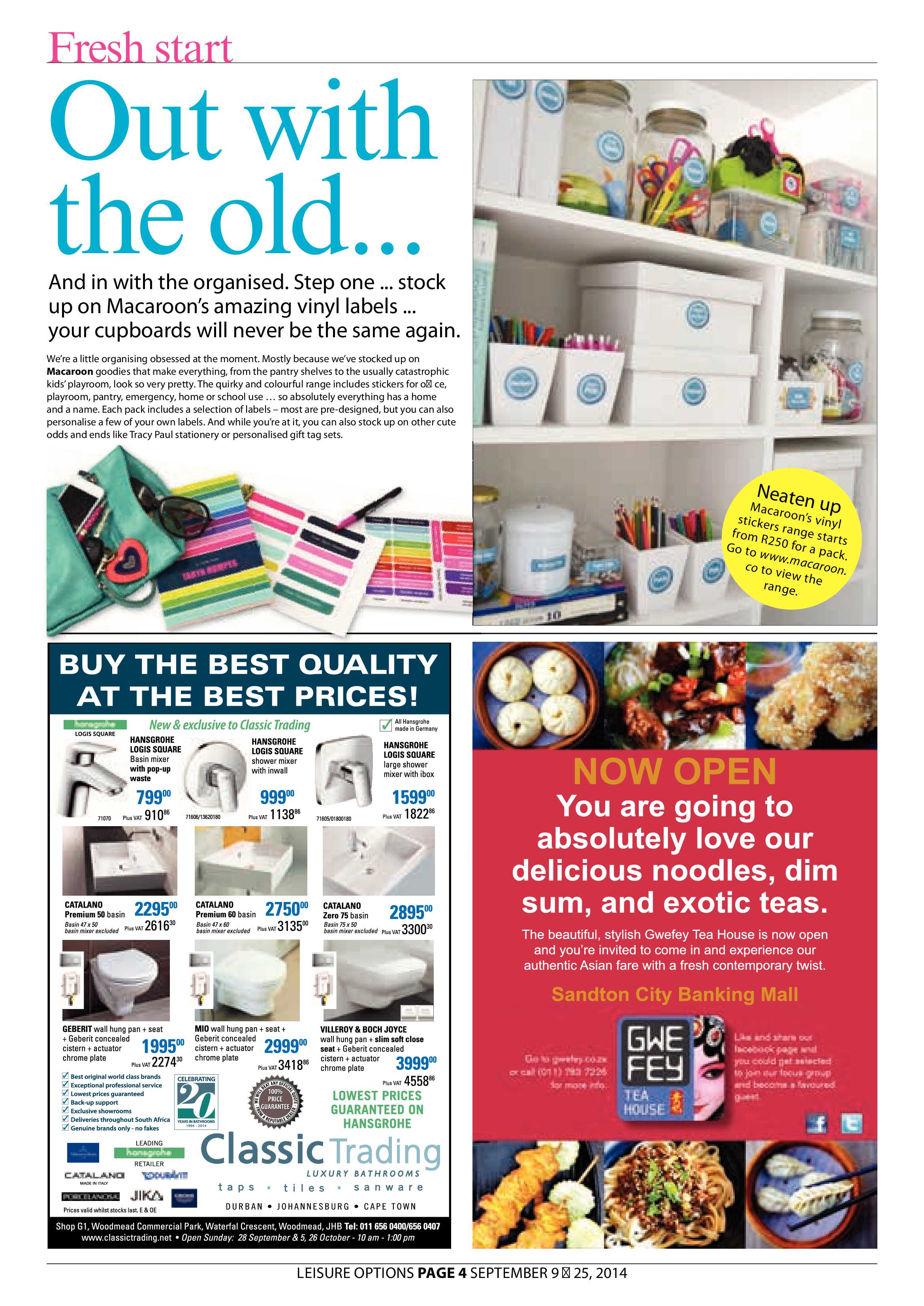 Sandton Chronicle 12 September 2014 page 14