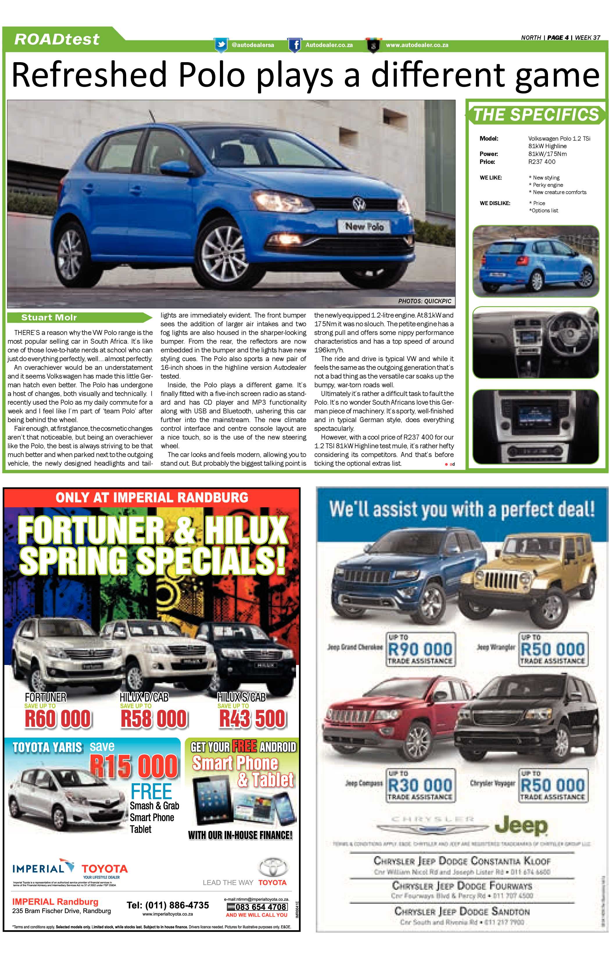 Sandton Chronicle 12 September 2014 page 18