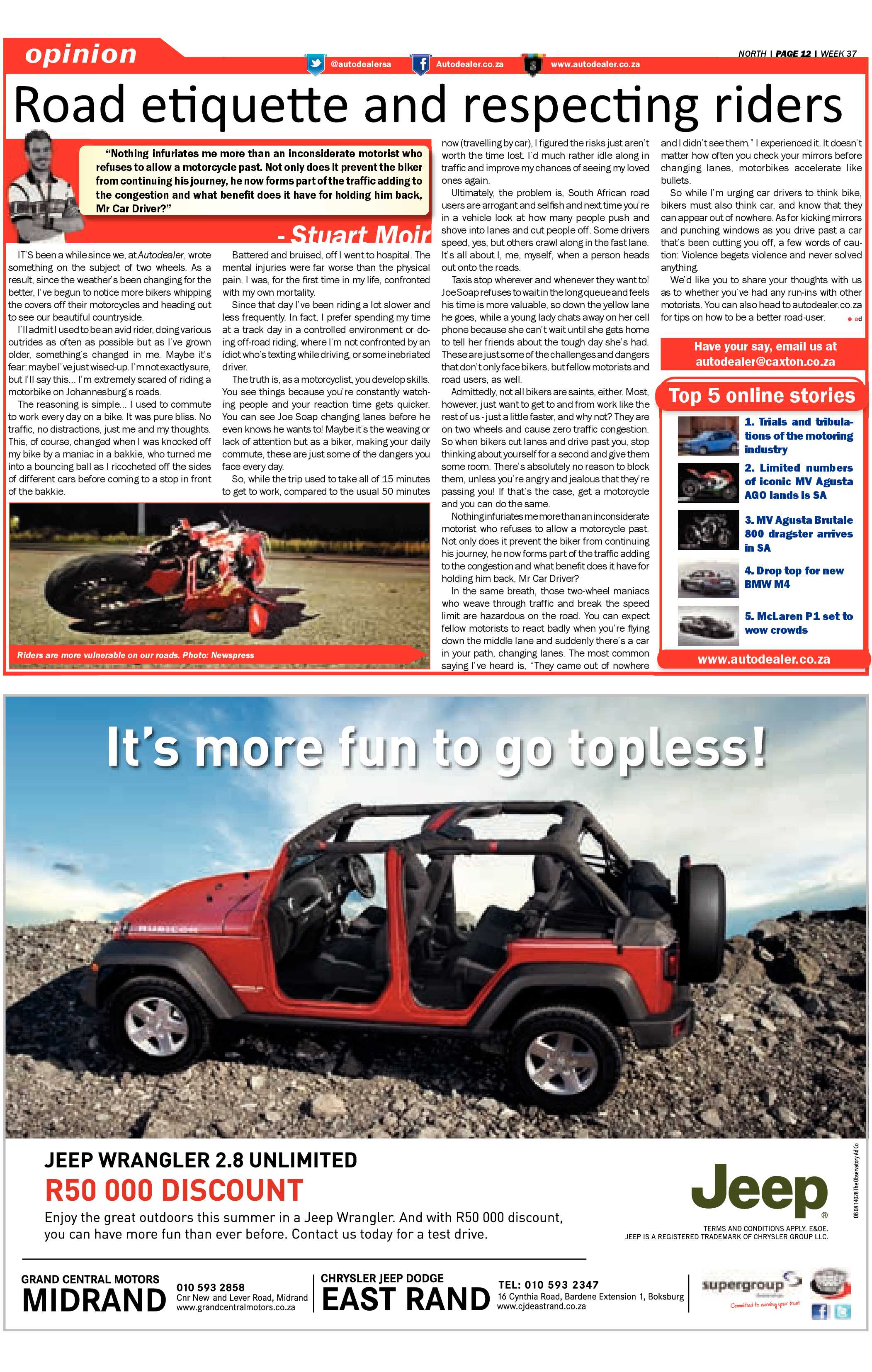 Sandton Chronicle 12 September 2014 page 26