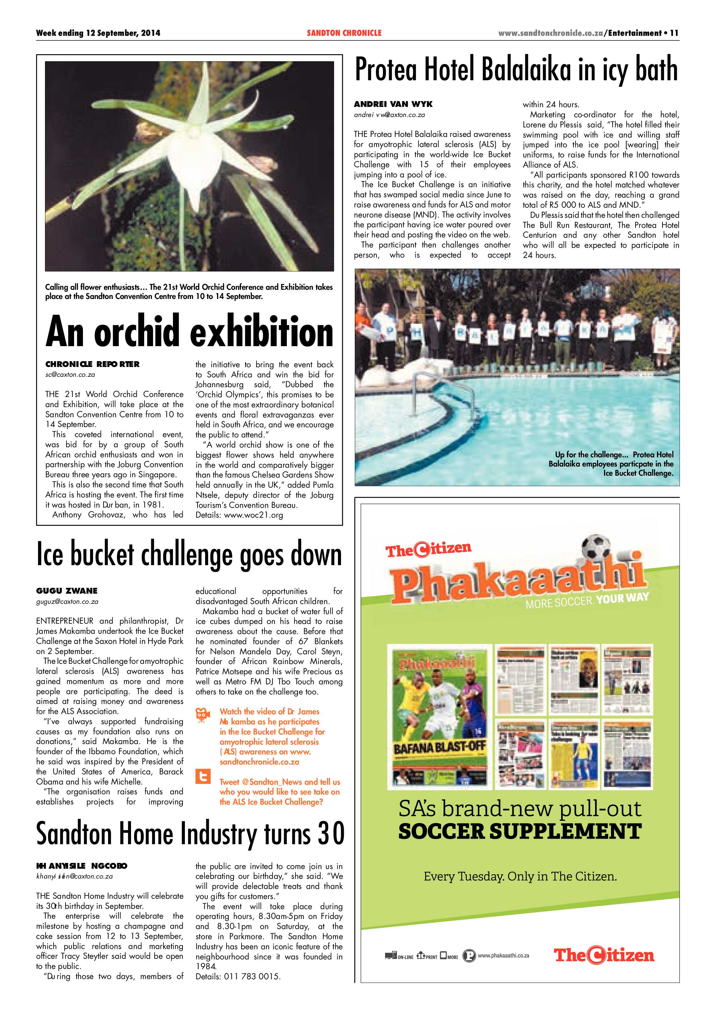 Sandton Chronicle 12 September 2014 page 31
