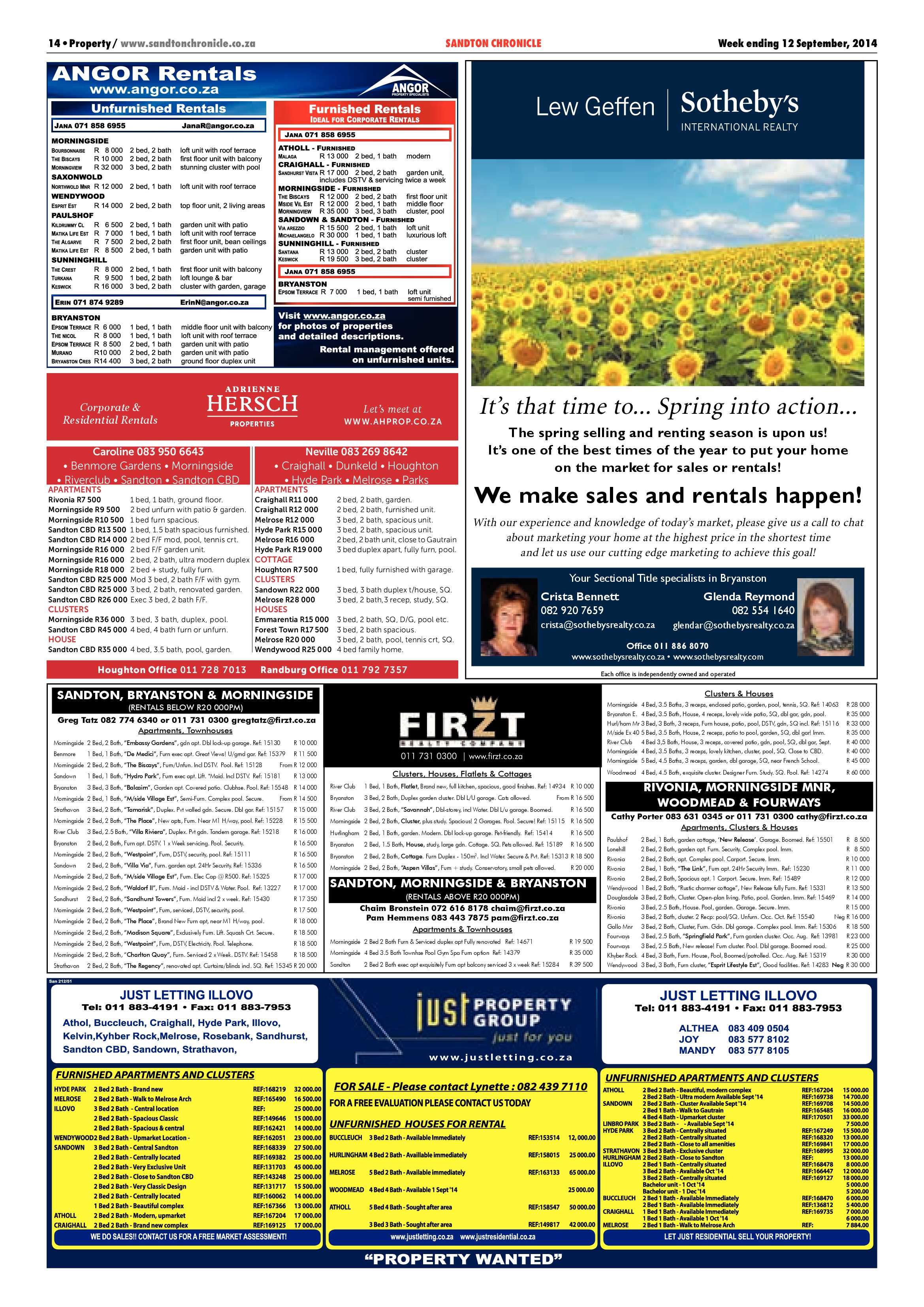Sandton Chronicle 12 September 2014 page 34
