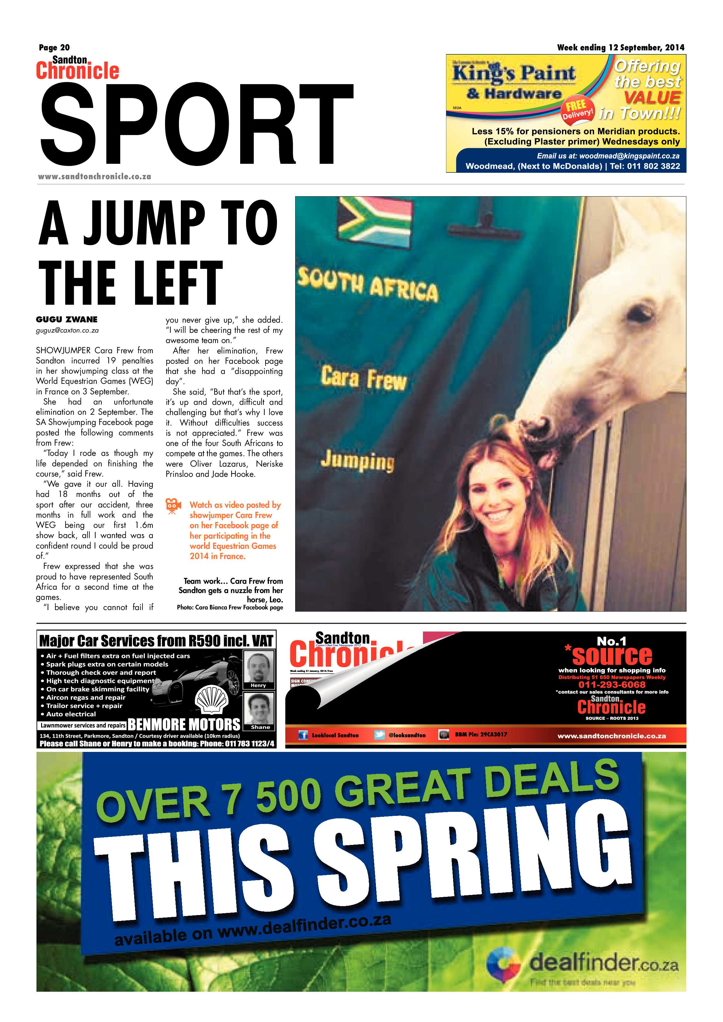 Sandton Chronicle 12 September 2014 page 40
