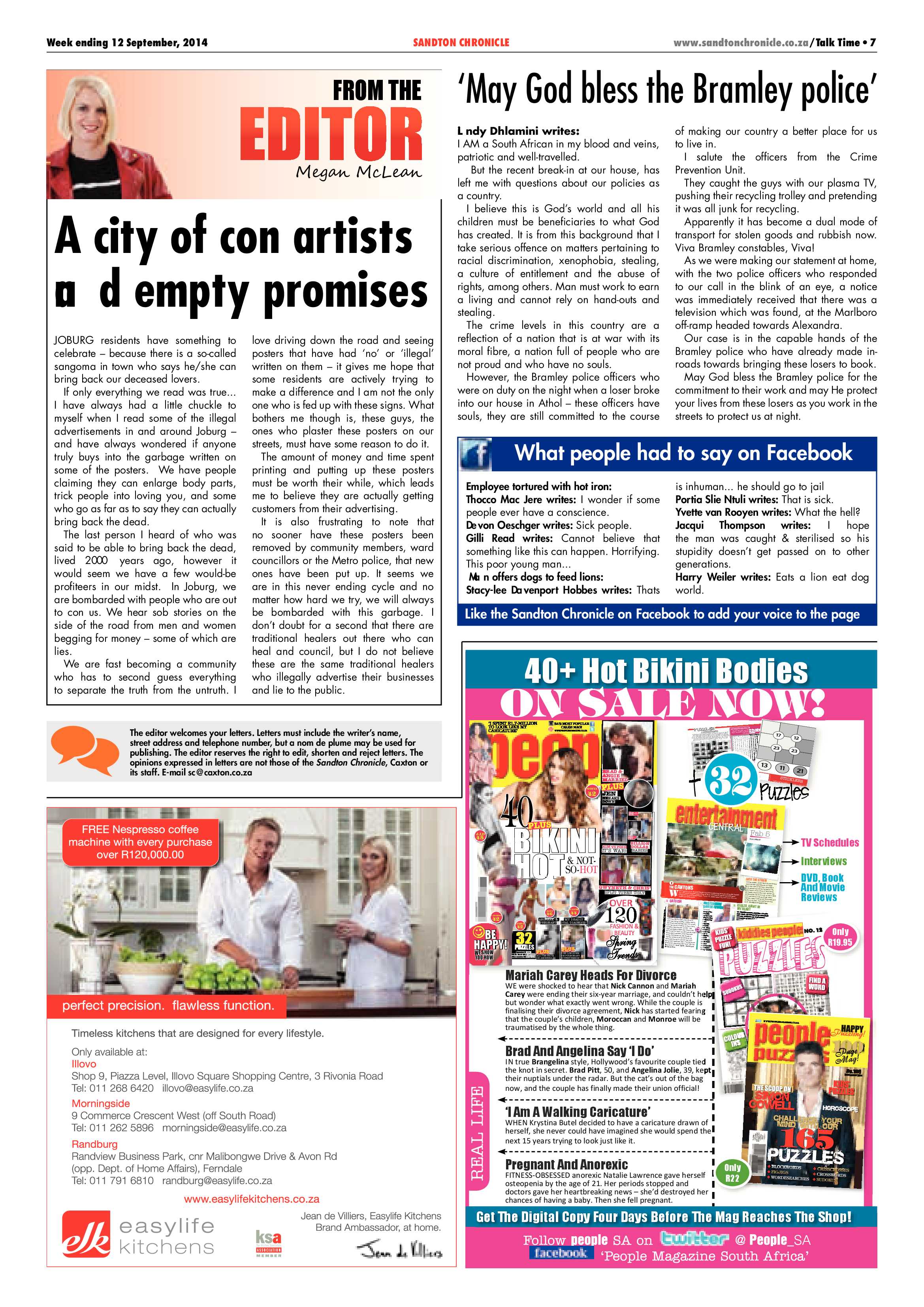 Sandton Chronicle 12 September 2014 page 7