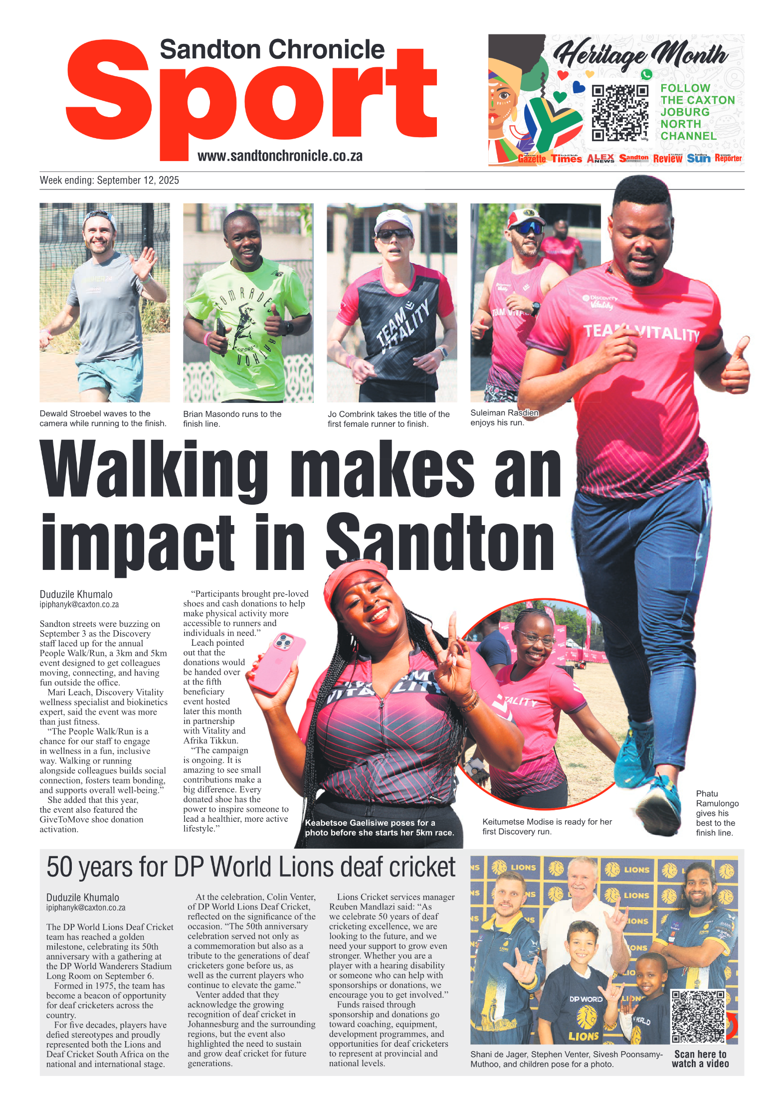 Sandton Chronicle 12 September 2025 page 8