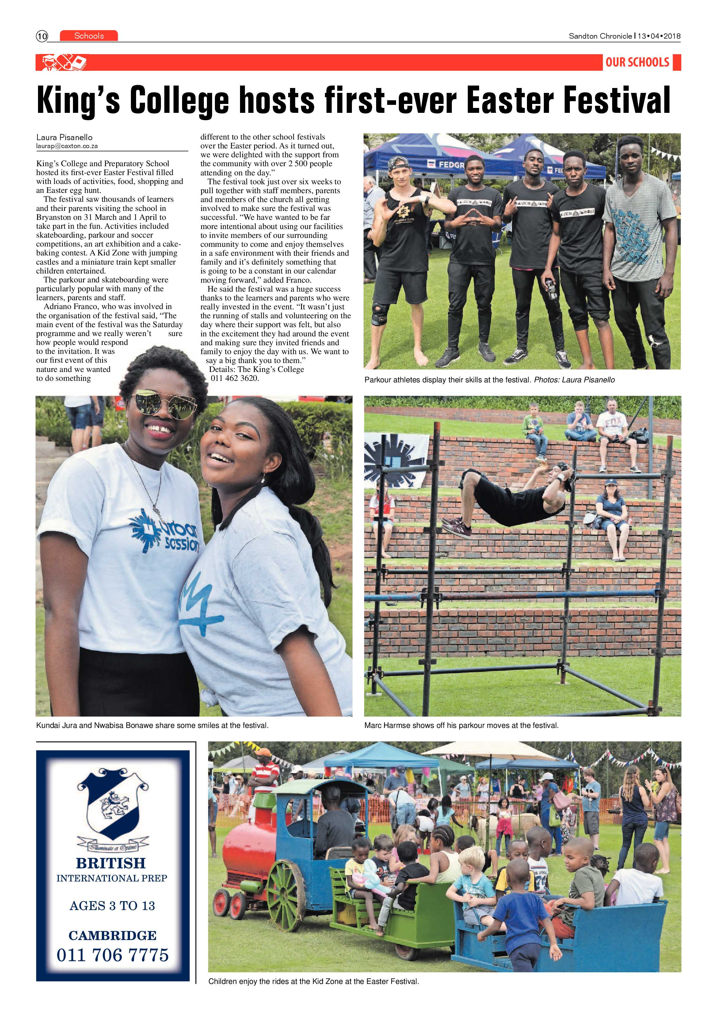 Sandton Chronicle 13 April 2018 page 10
